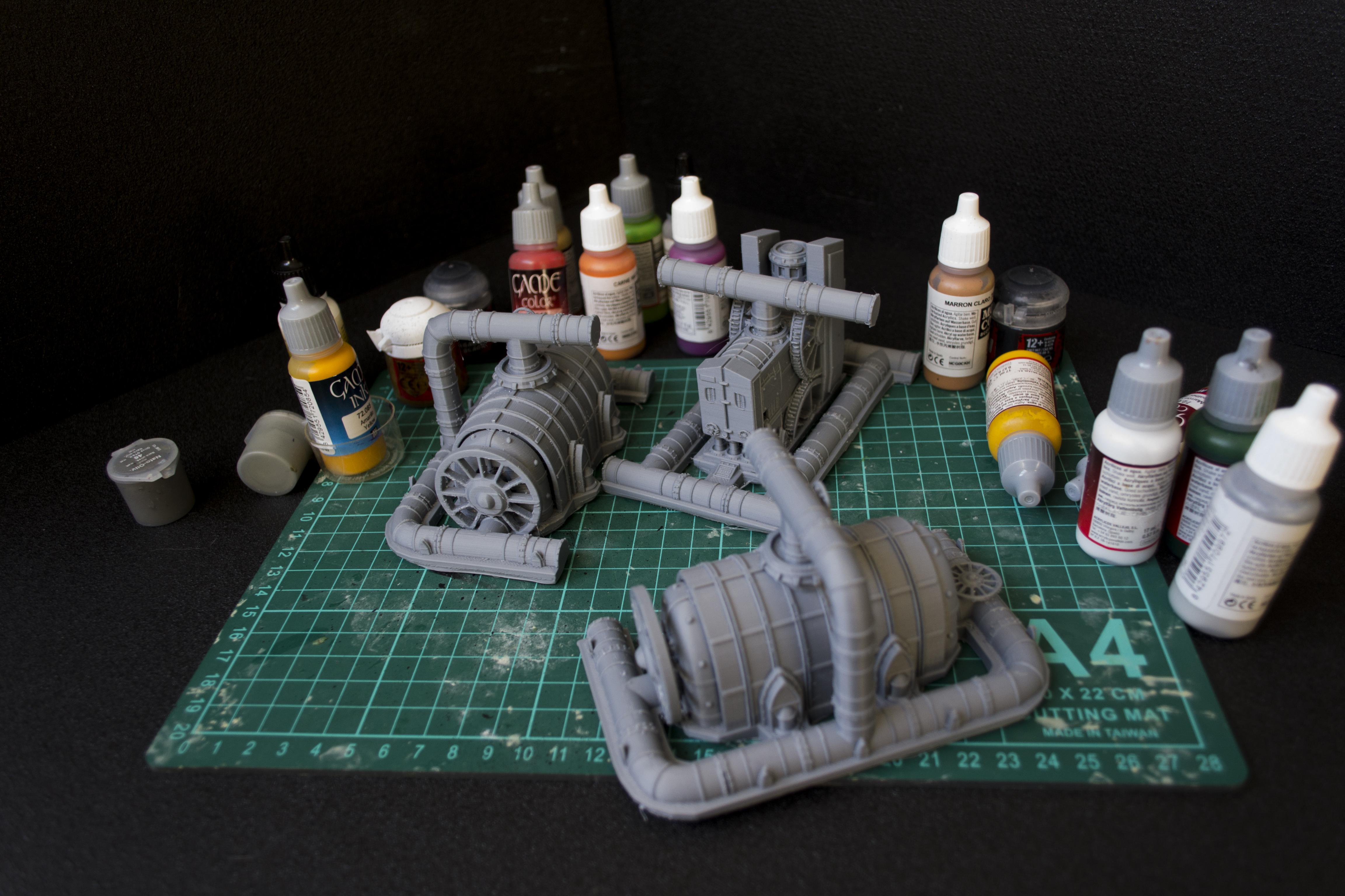 Epsilon III: 3D printable scenery for sci-fi wargames ->First Test ...