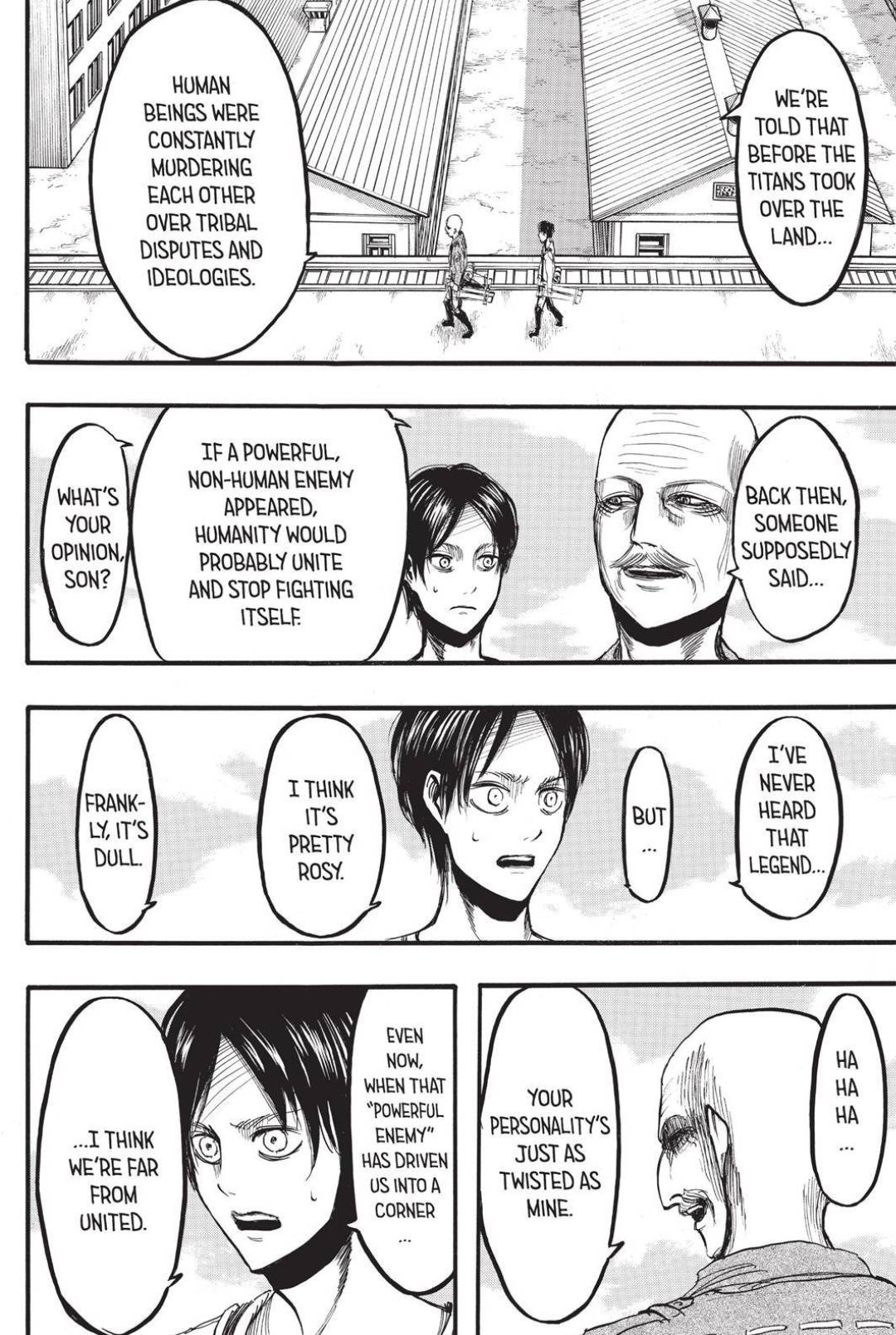 Eren literally keeps contradicting himself in the last ch. Eren ...