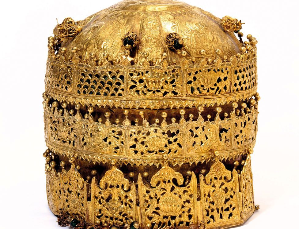 Ethiopian Golden Crown, Part of the Maqdala Treasures 1740, now in the British Museum [976x750