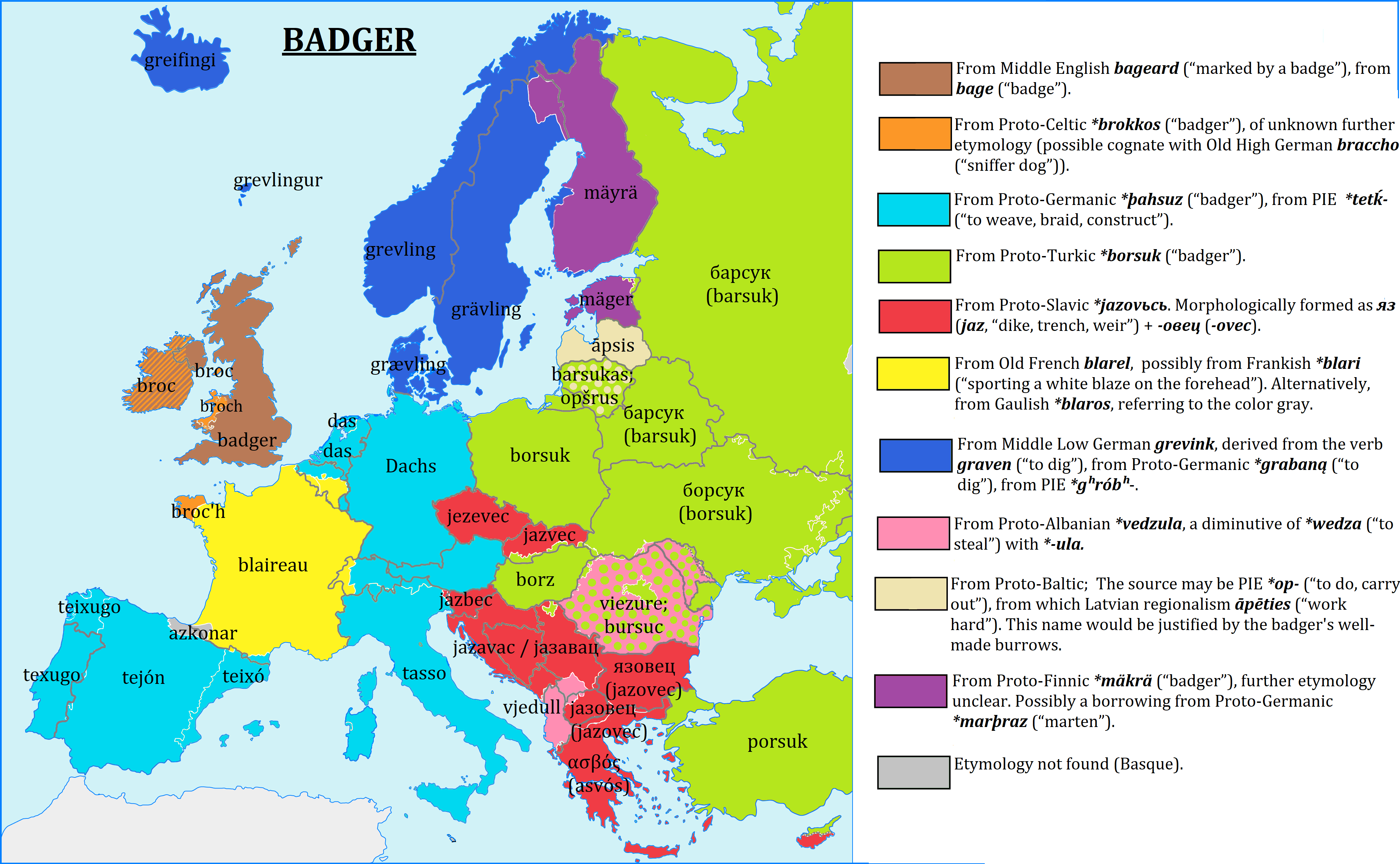 What Is The Etymology Of The Word Badger