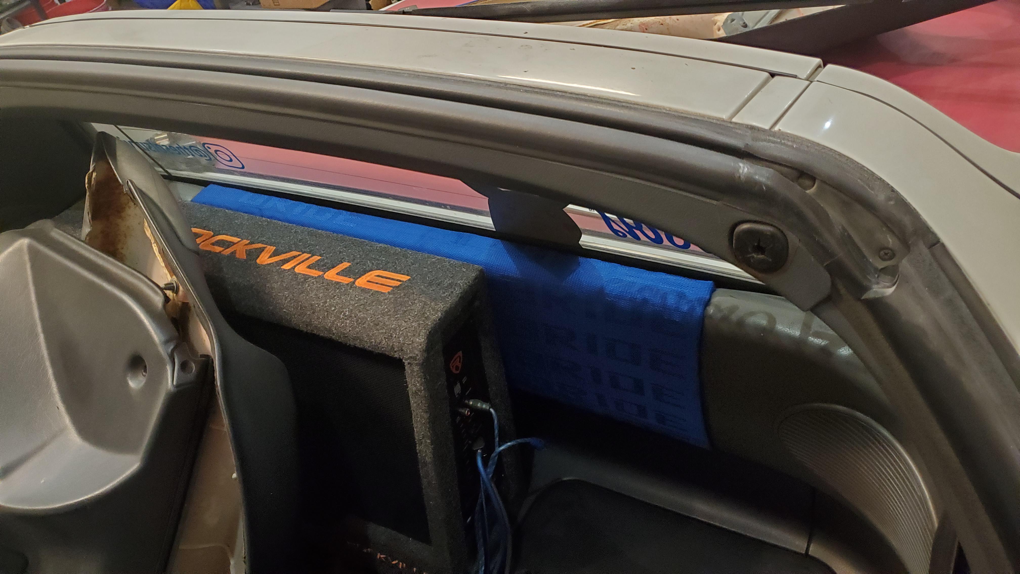 Fabric wrapped the back trim panel. Came out okay 👌 | Scrolller