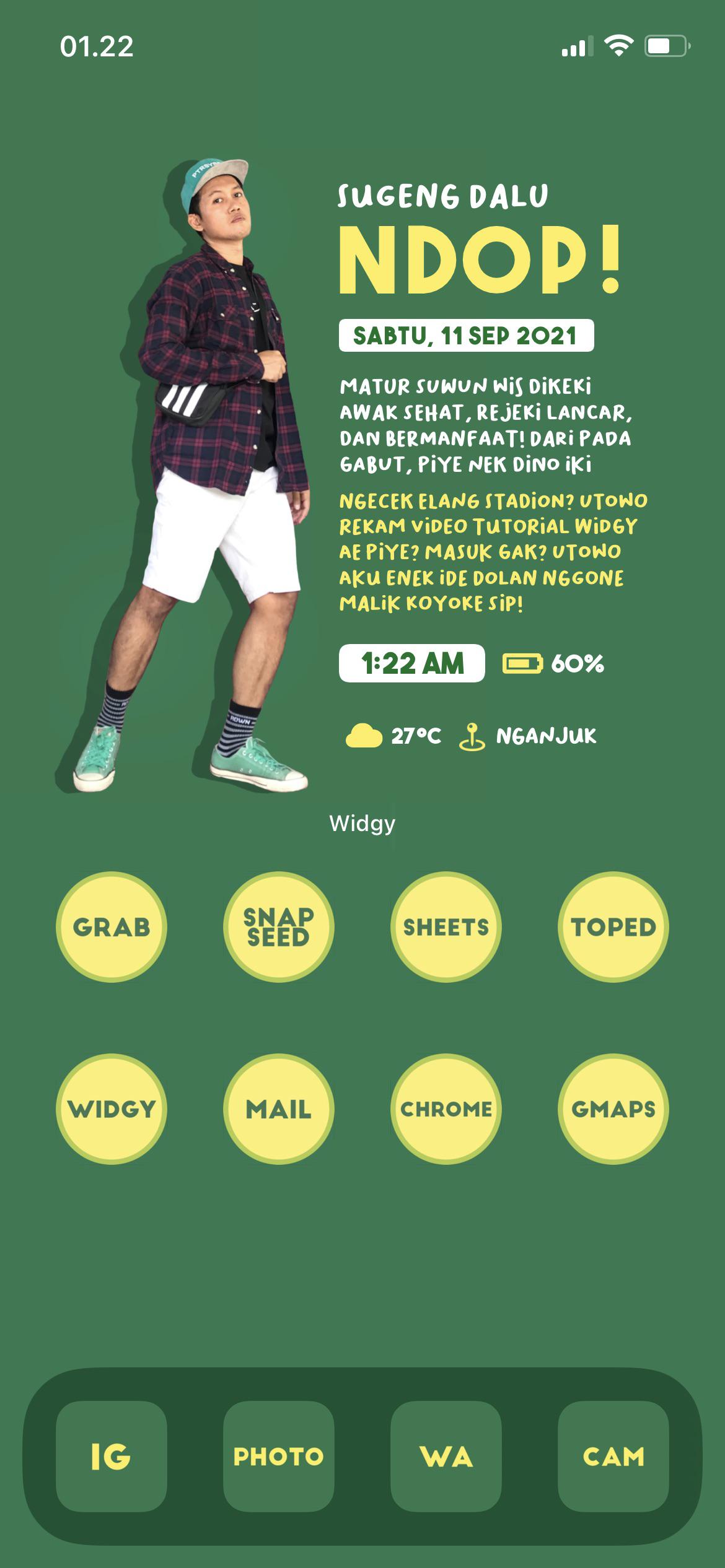 Final design of my home screen scrolller