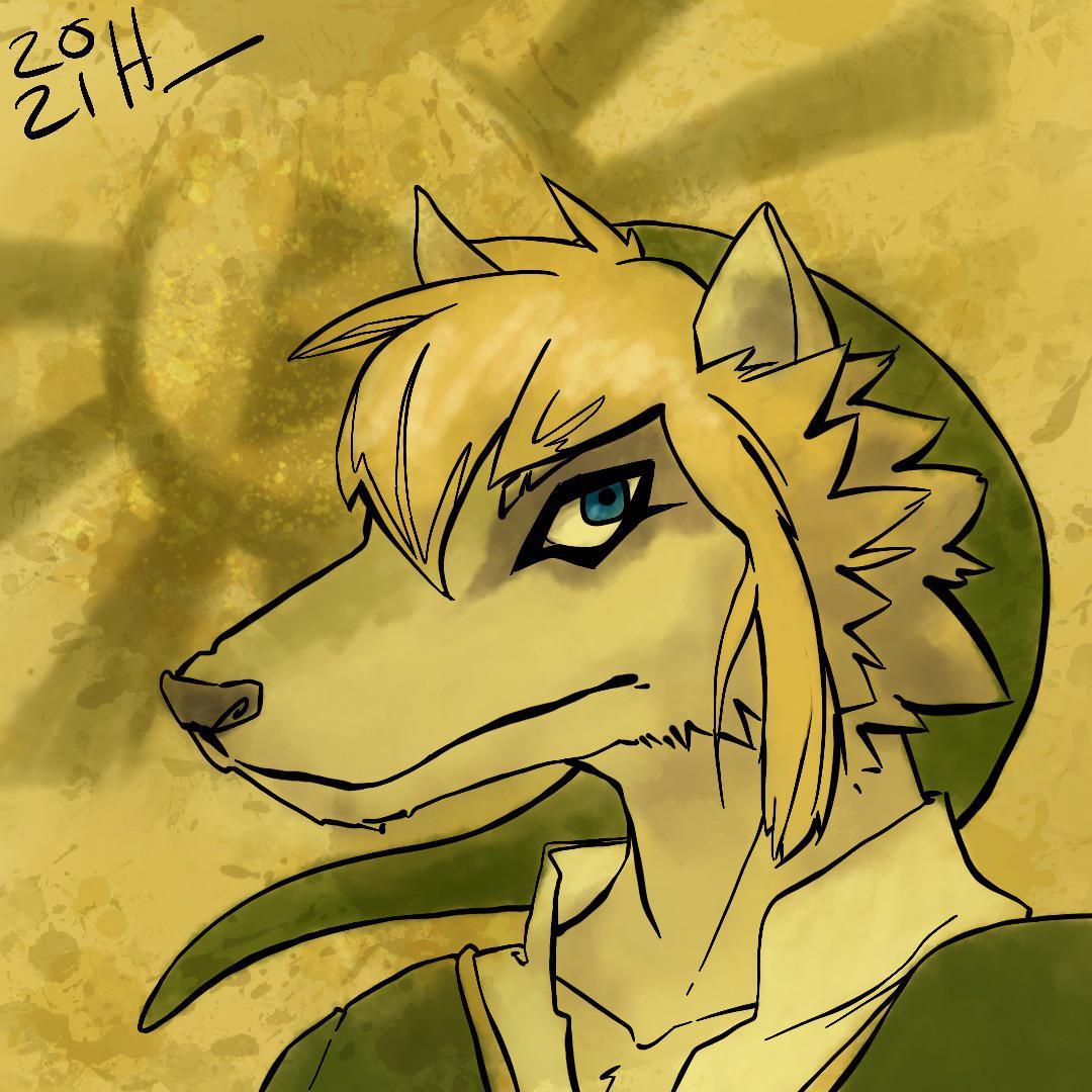 Finished Commission, Wolf Link Scrolller