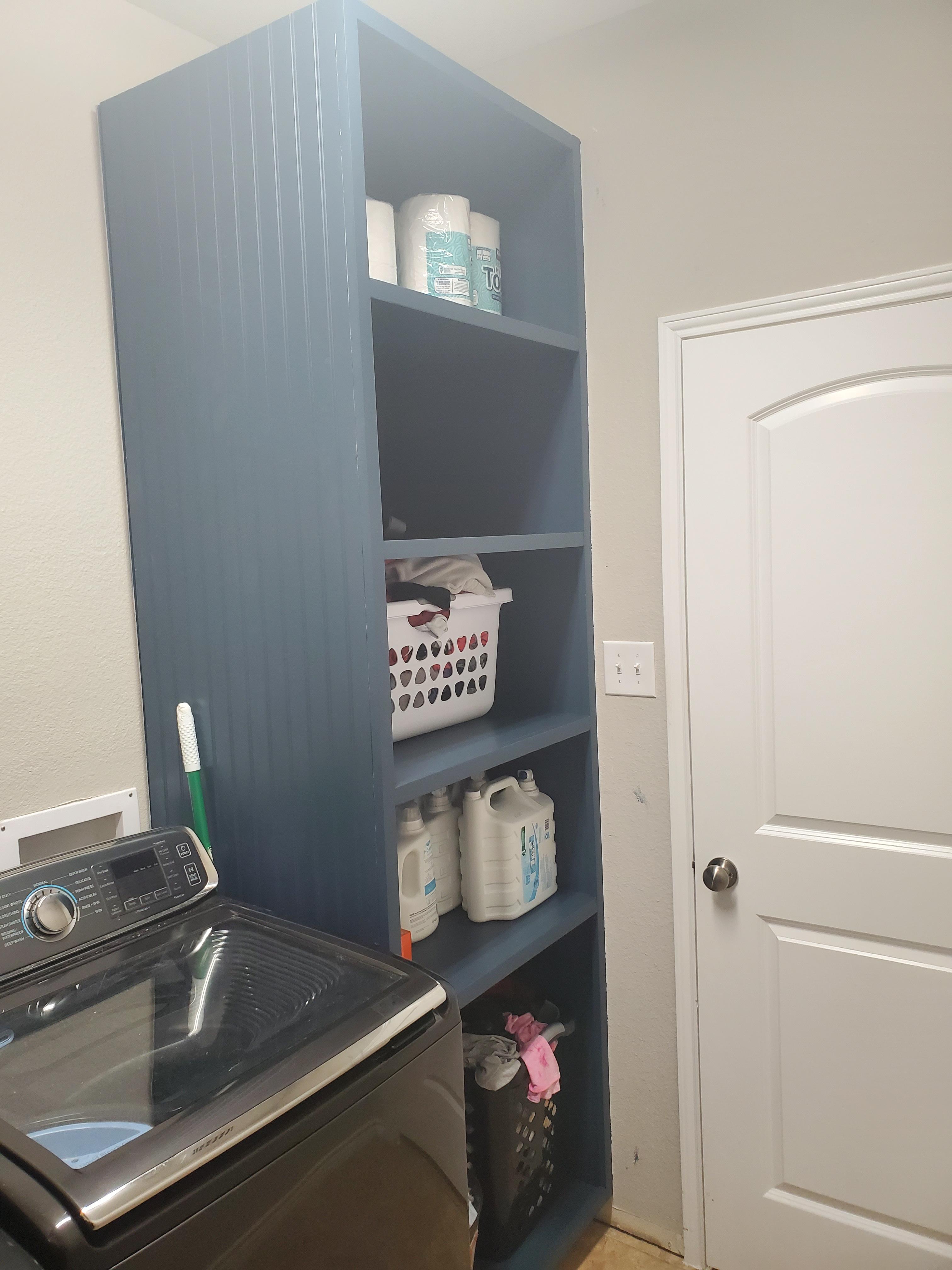Finished up the laundry basket tower for the wife. Happy with the final