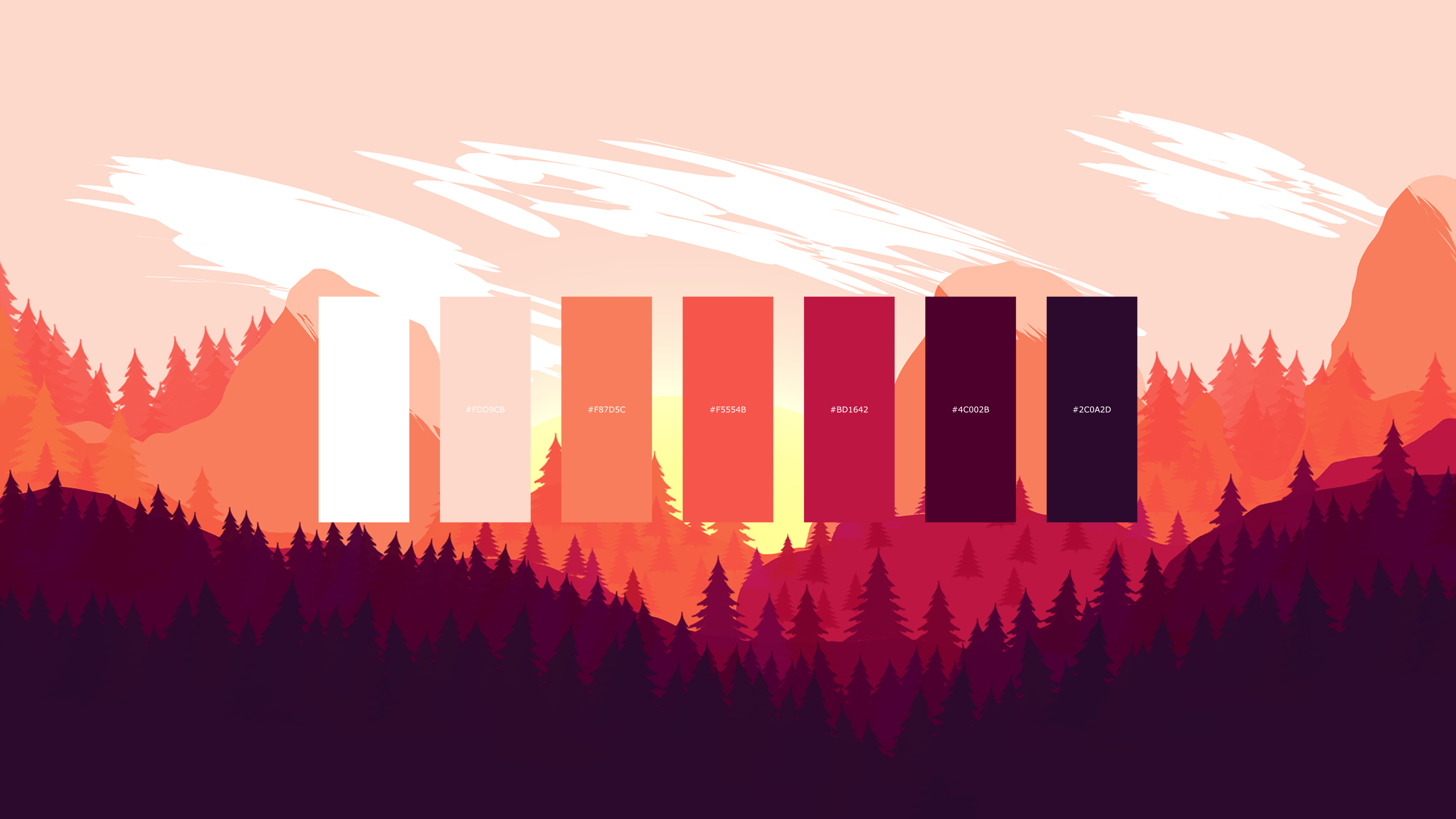 Firewatch Peace color palette [3840X2160] | Scrolller