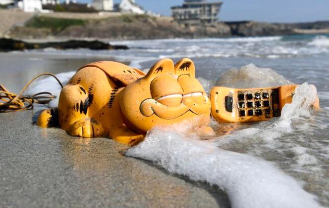 For over 30 years, Garfield telephones have been washing up on the ...