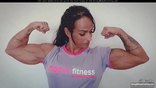 Gil Cunha Uses Her Muscles And Burst From Her Clothes | Scrolller