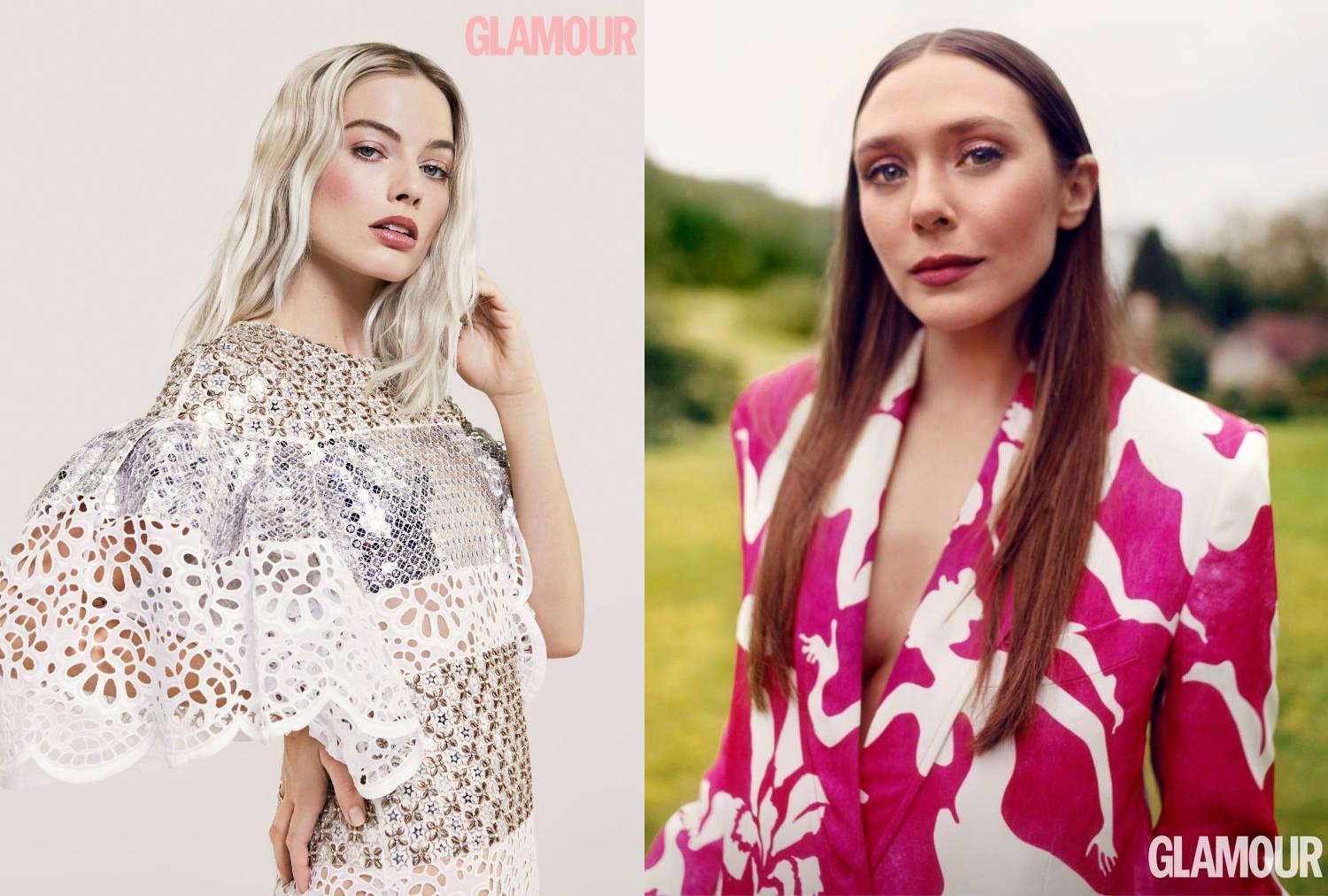 Glamour magazine: Margot Robbie vs Elizabeth Olsen | Scrolller