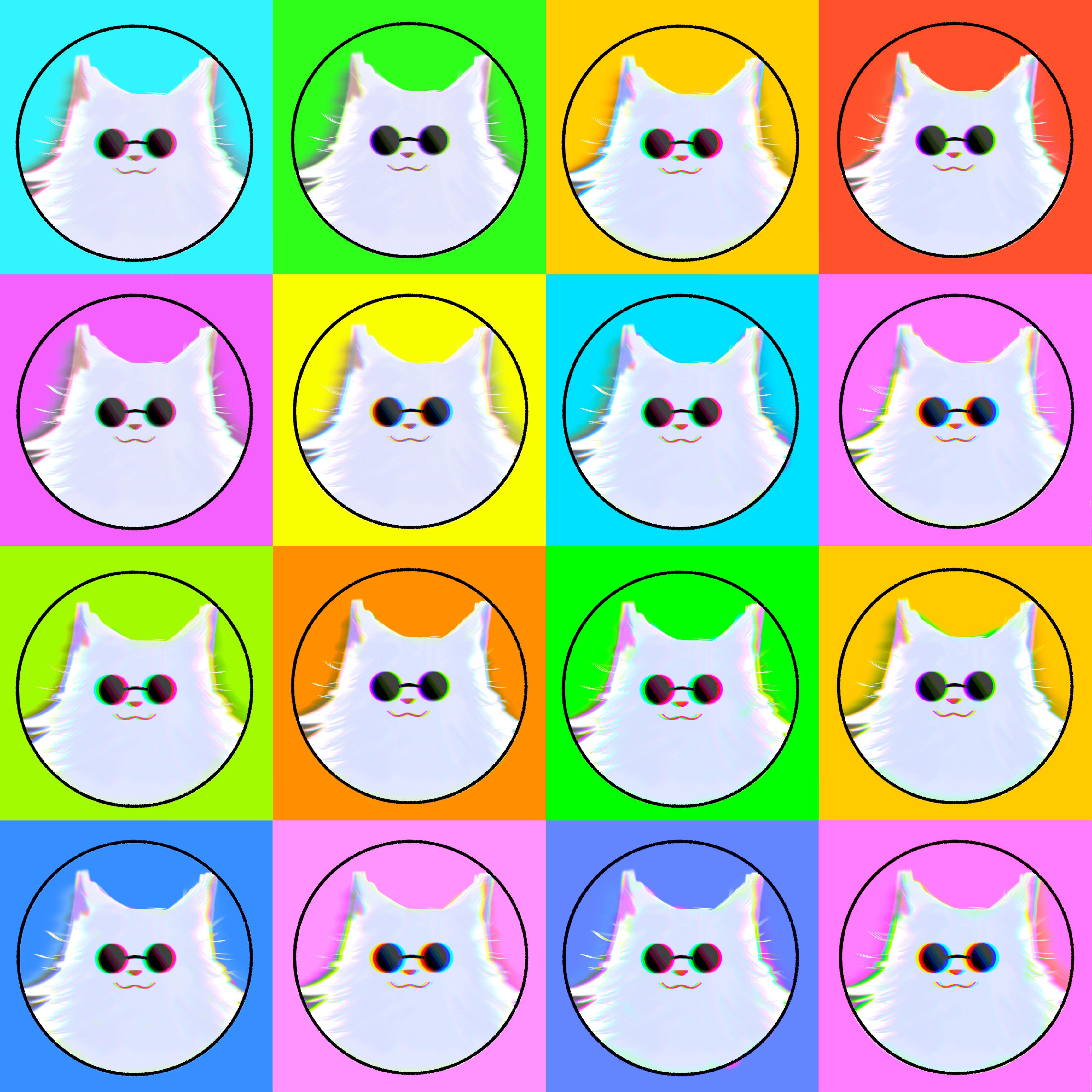 Gojo Cat pop art | Scrolller