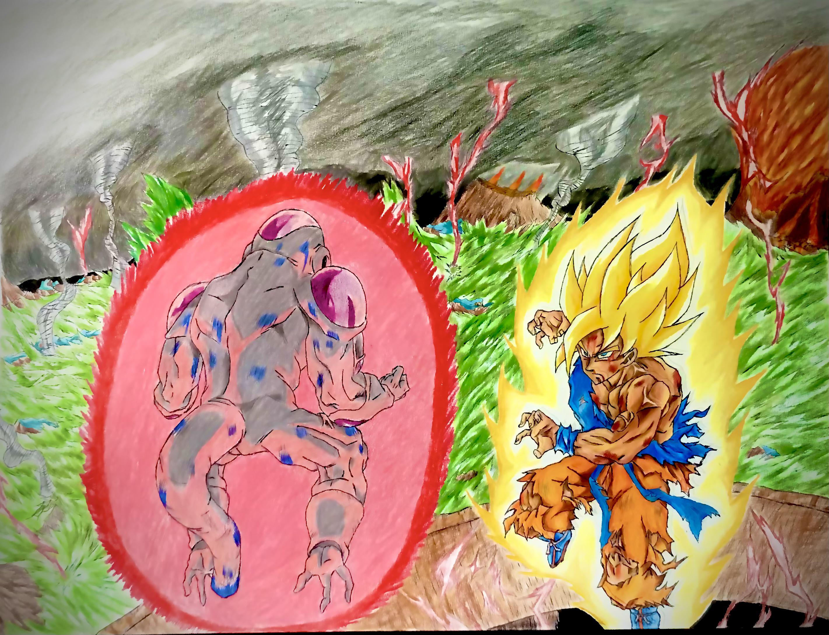 Goku And Freeza Fan Art Scrolller