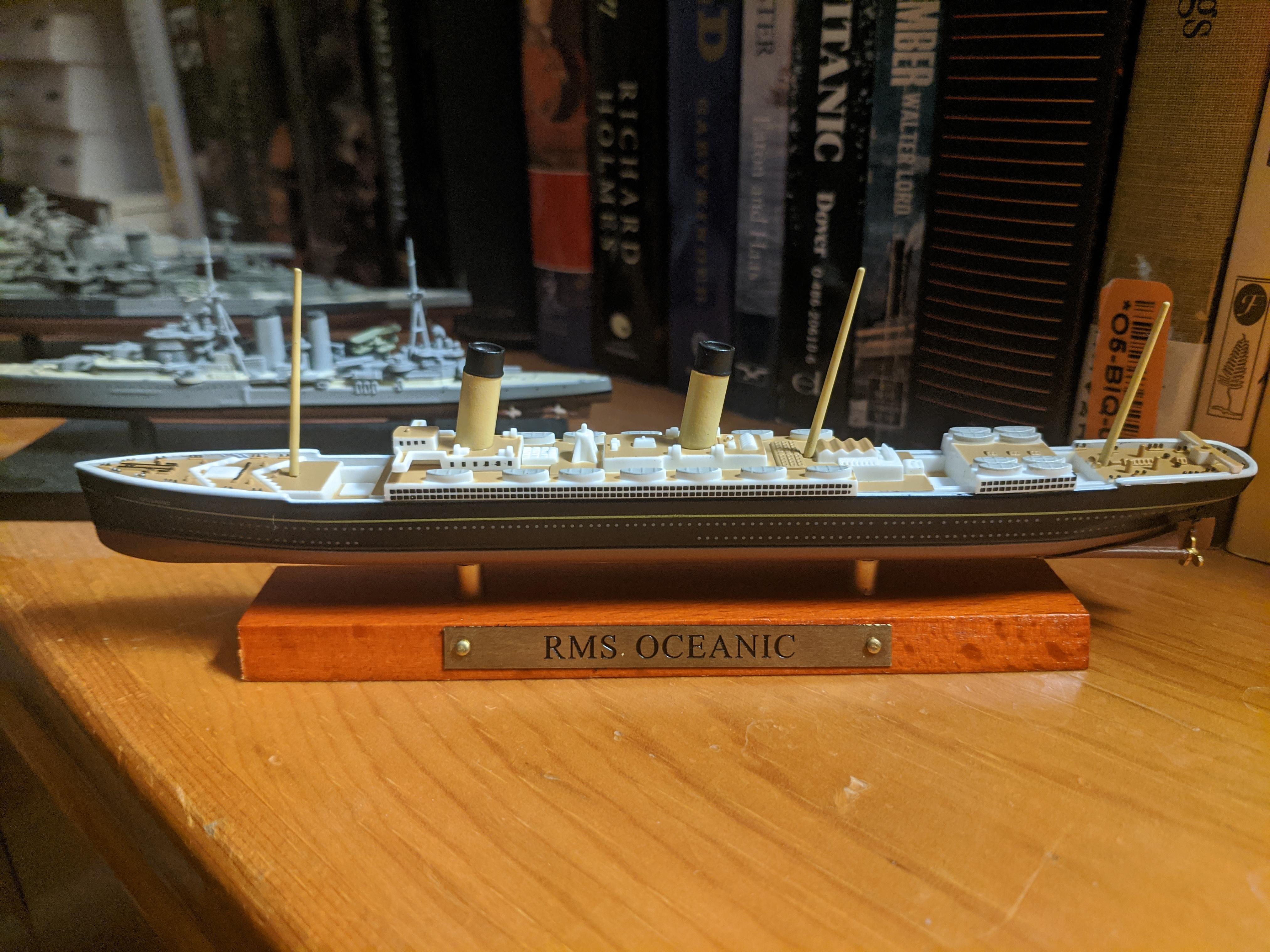 Got a die-cast model of my favorite liner, RMS Oceanic (1899), as an ...