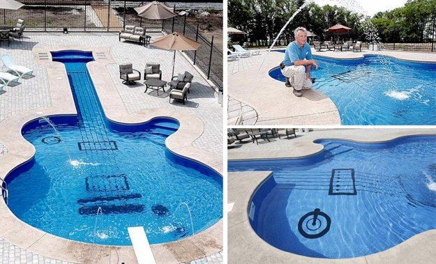 Guitar Swimming Pool | Scrolller