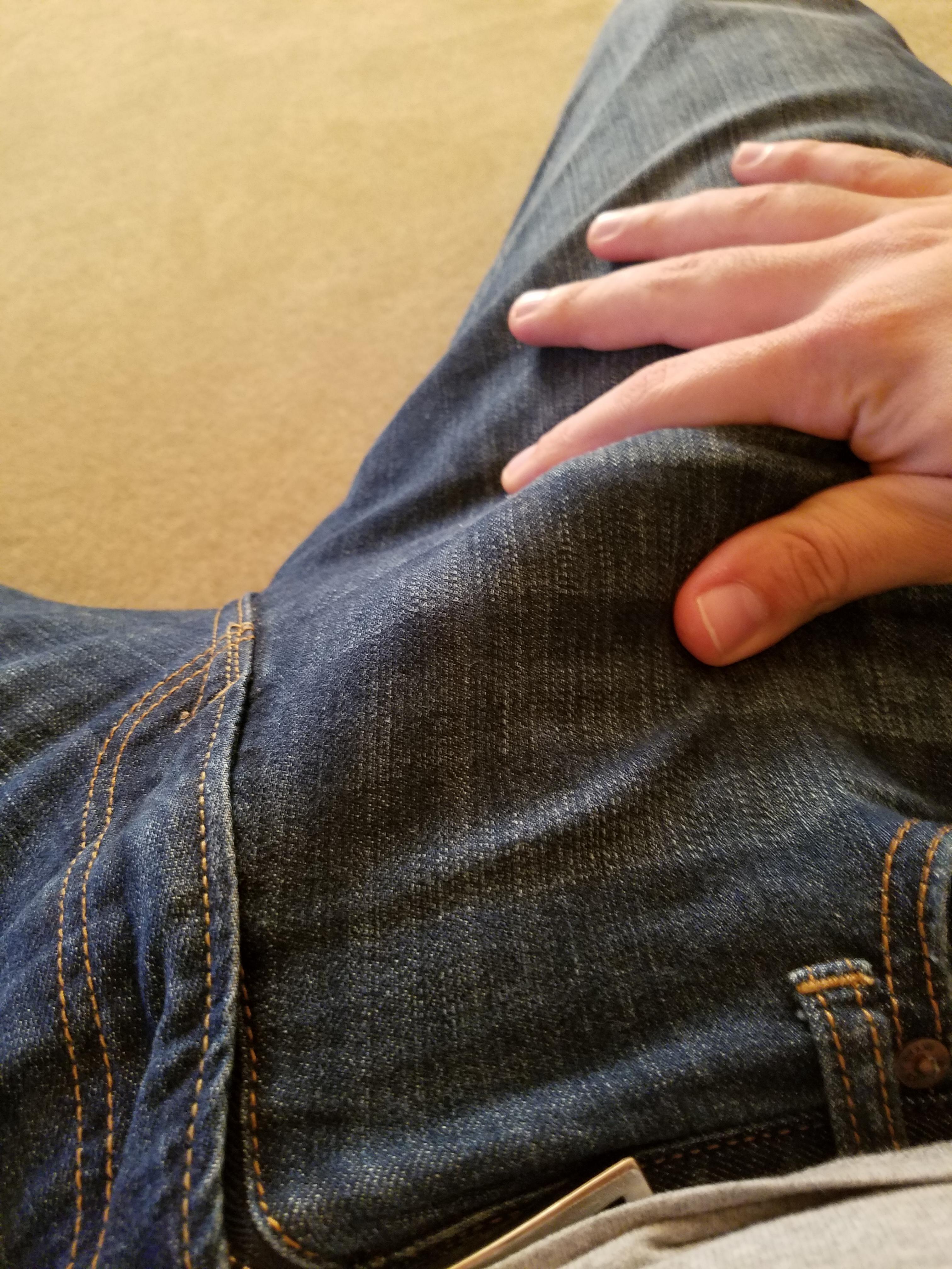 Half hard in my new jeans | Scrolller