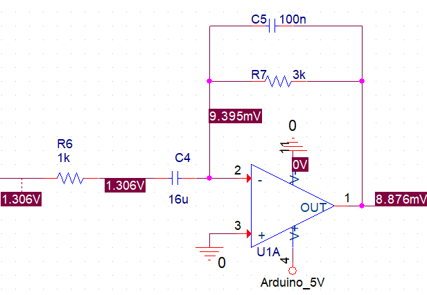 Help with Active Inverting OpAmp Bandpass Filter | Scrolller