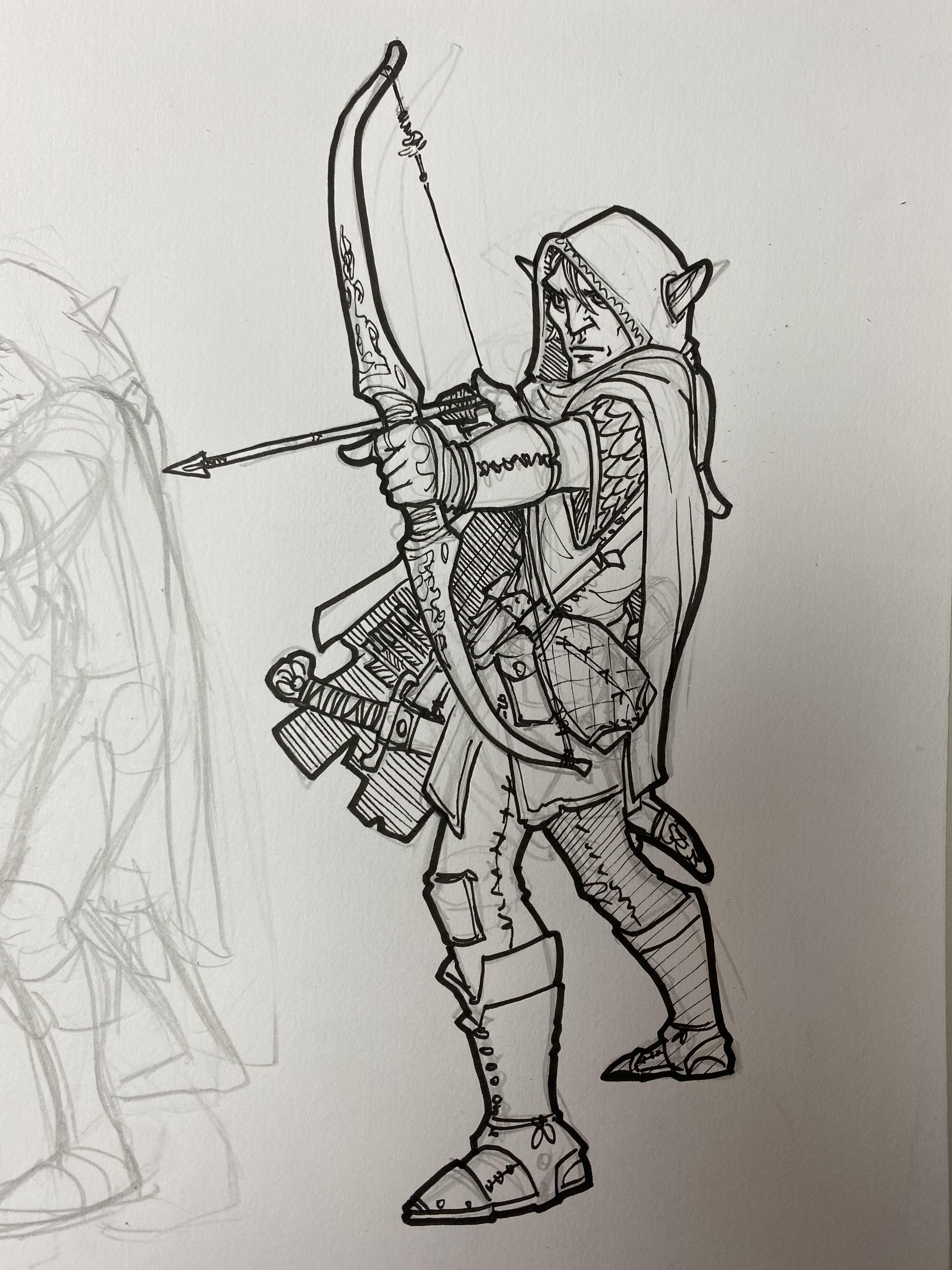 Here’s a ranger sketch I did today. Hope it’s ok to share here with all ...