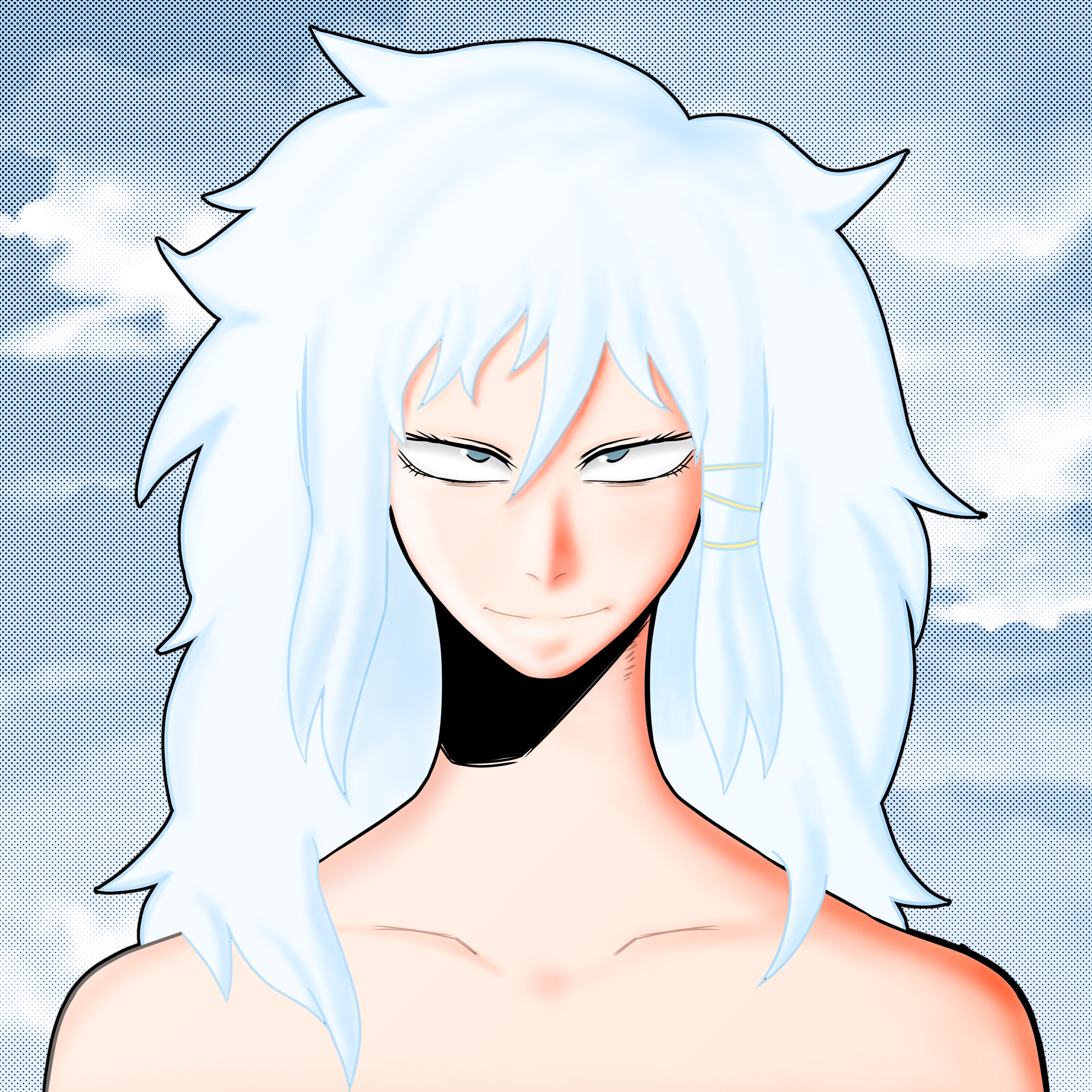 Here's my character Khian. (Still learning to use the airbrush properly ...