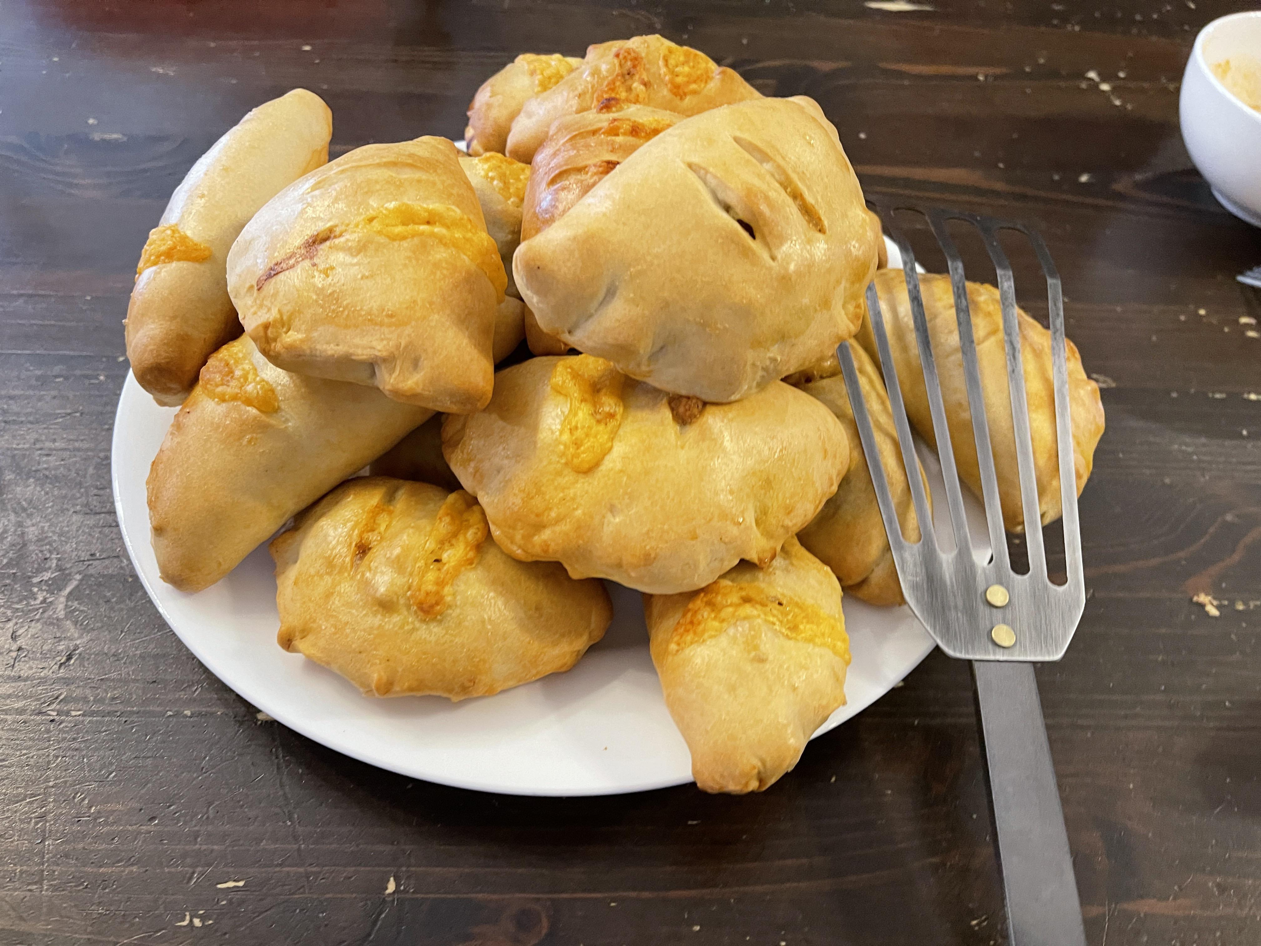 [homemade] beef, potato, bean, and cheese empanadas. Scrolller