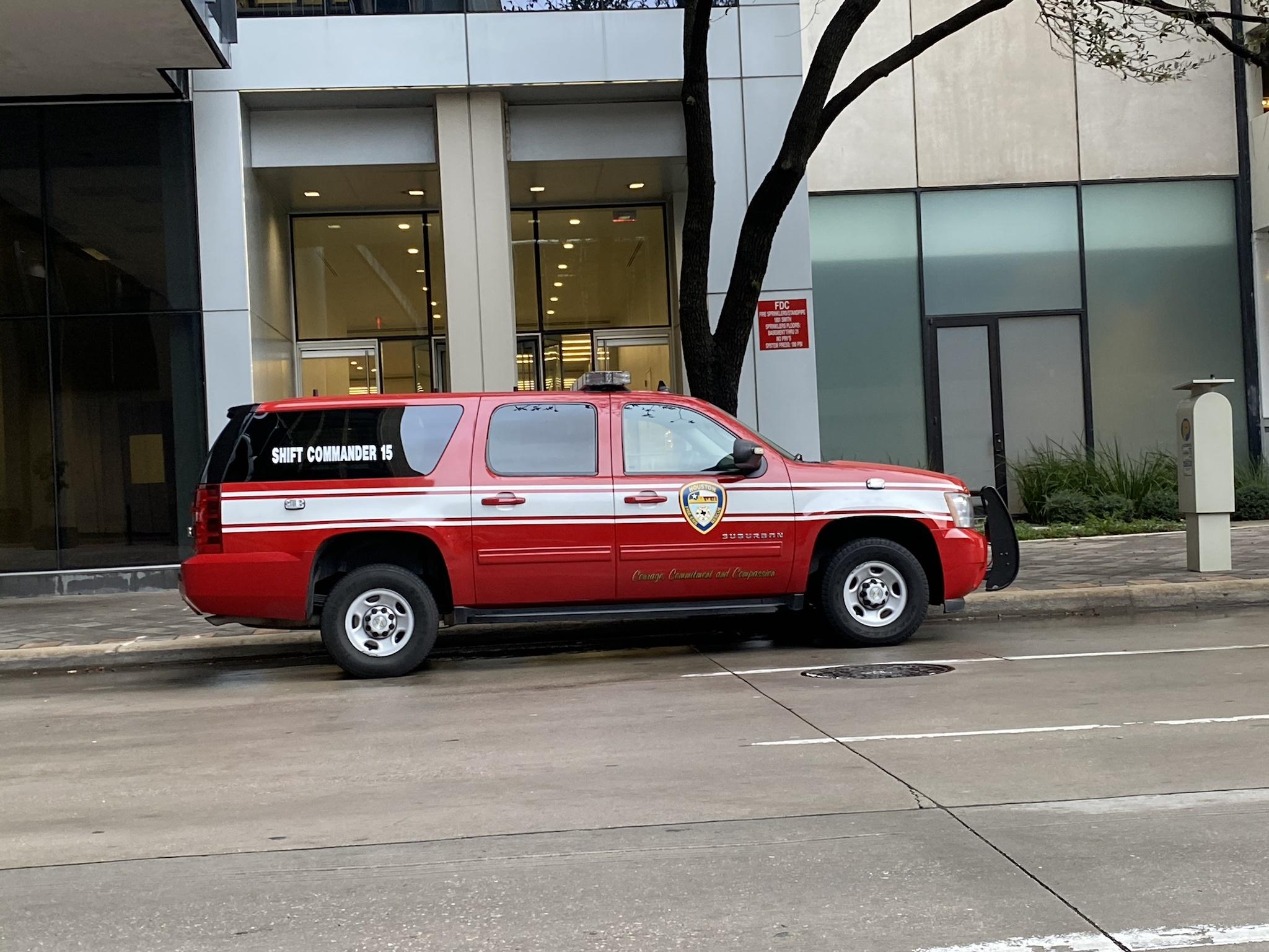 Houston Fire Department Shift Commander Chevy Suburban Scrolller