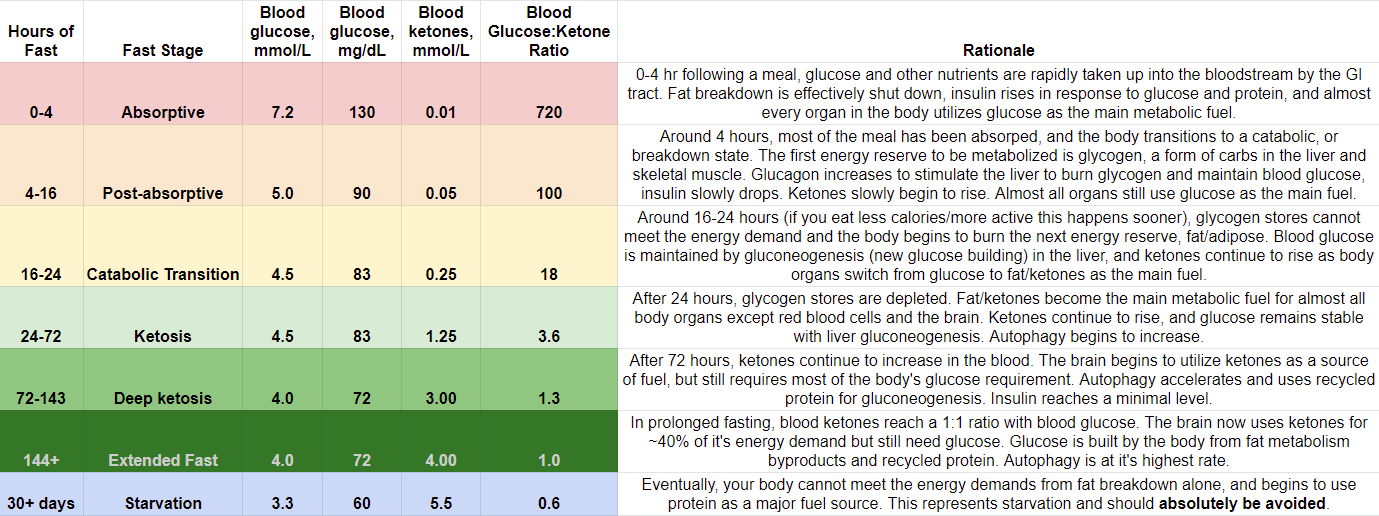 How does the body transition between fuel sources with each level of