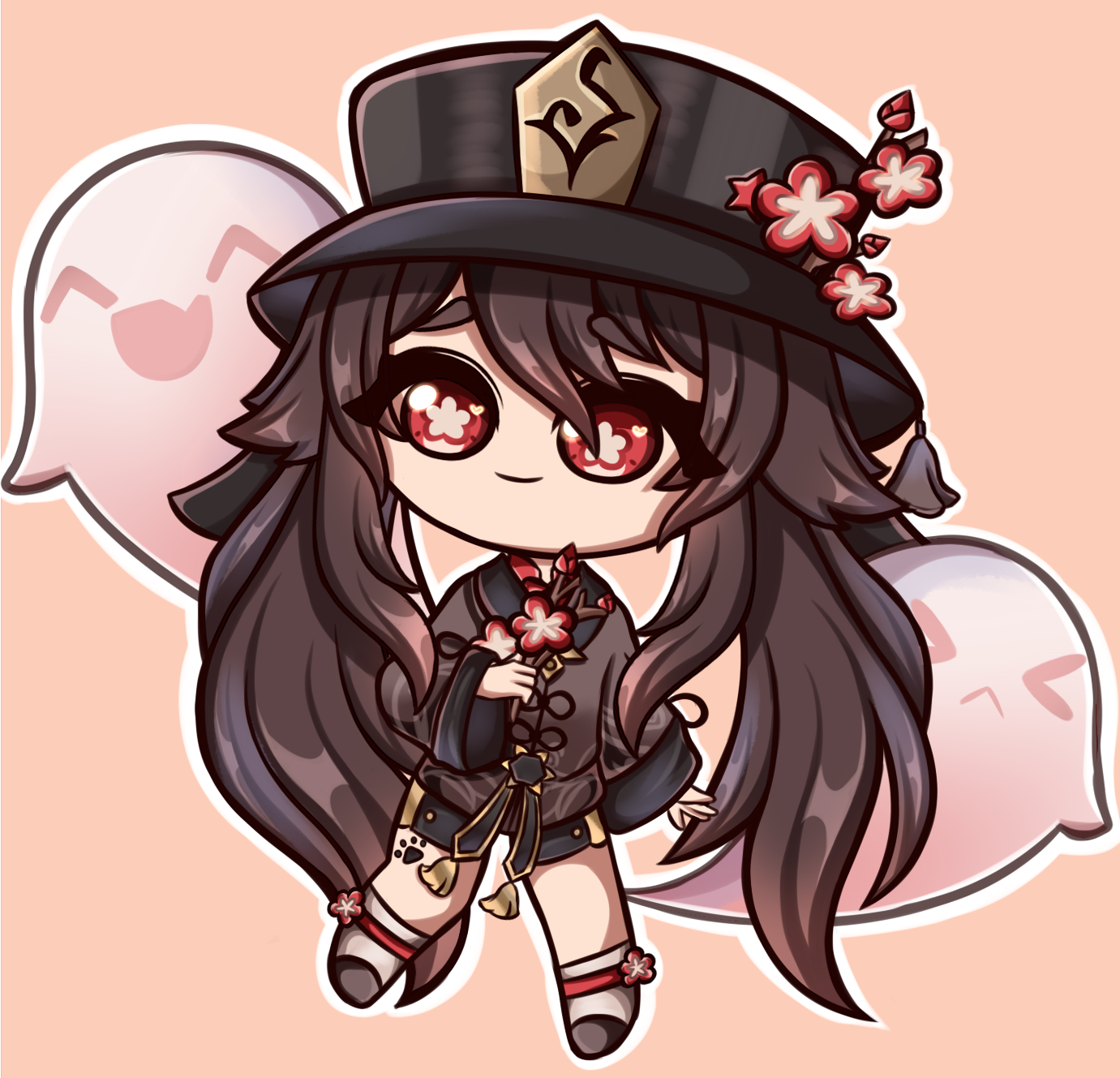 Hu tao chibi by me :3 | Scrolller