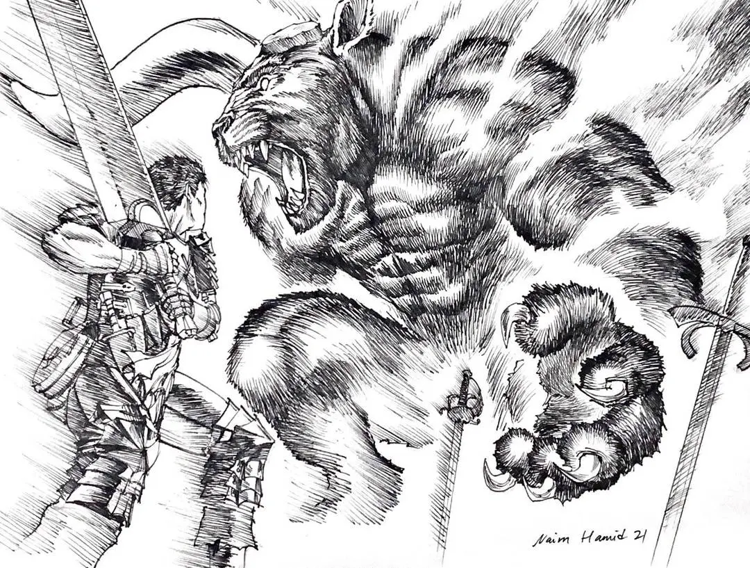 Zodd Draw I decided to draw one of my favourite panel in berserk. Guts vs Zodd ...