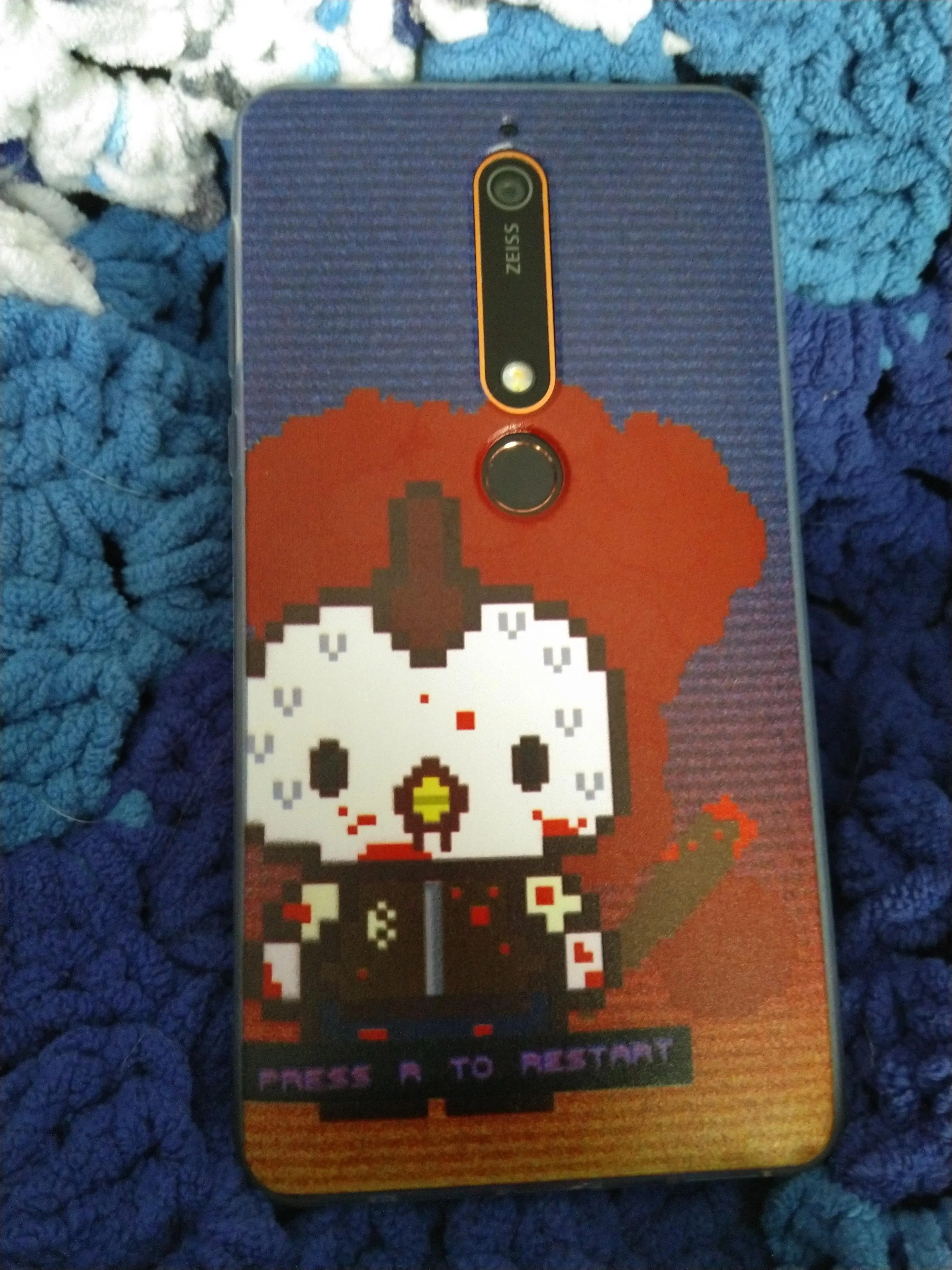 I designed a Sanrio/Hotline Miami-inspired phone case for myself and ...