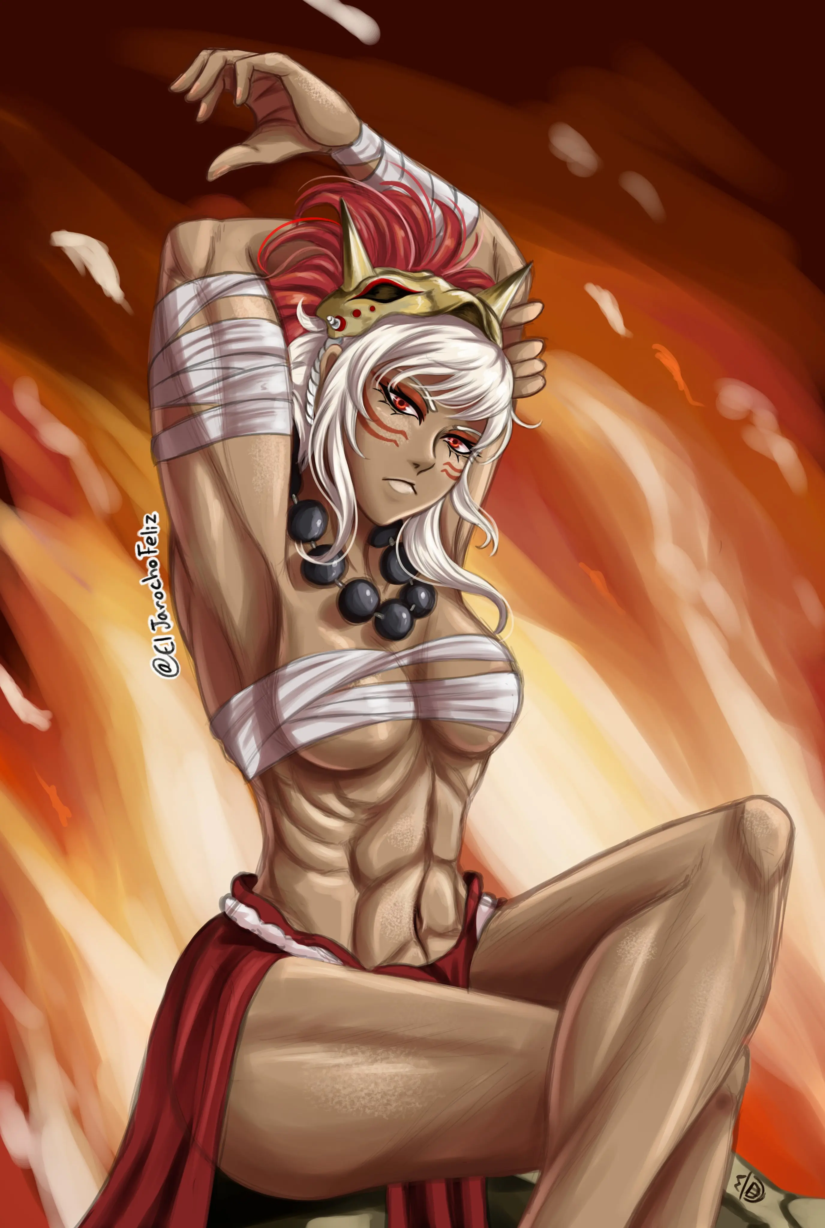 I did this draw, Rinkah from Fire Emblem ❤️💪 I hope you like it!!