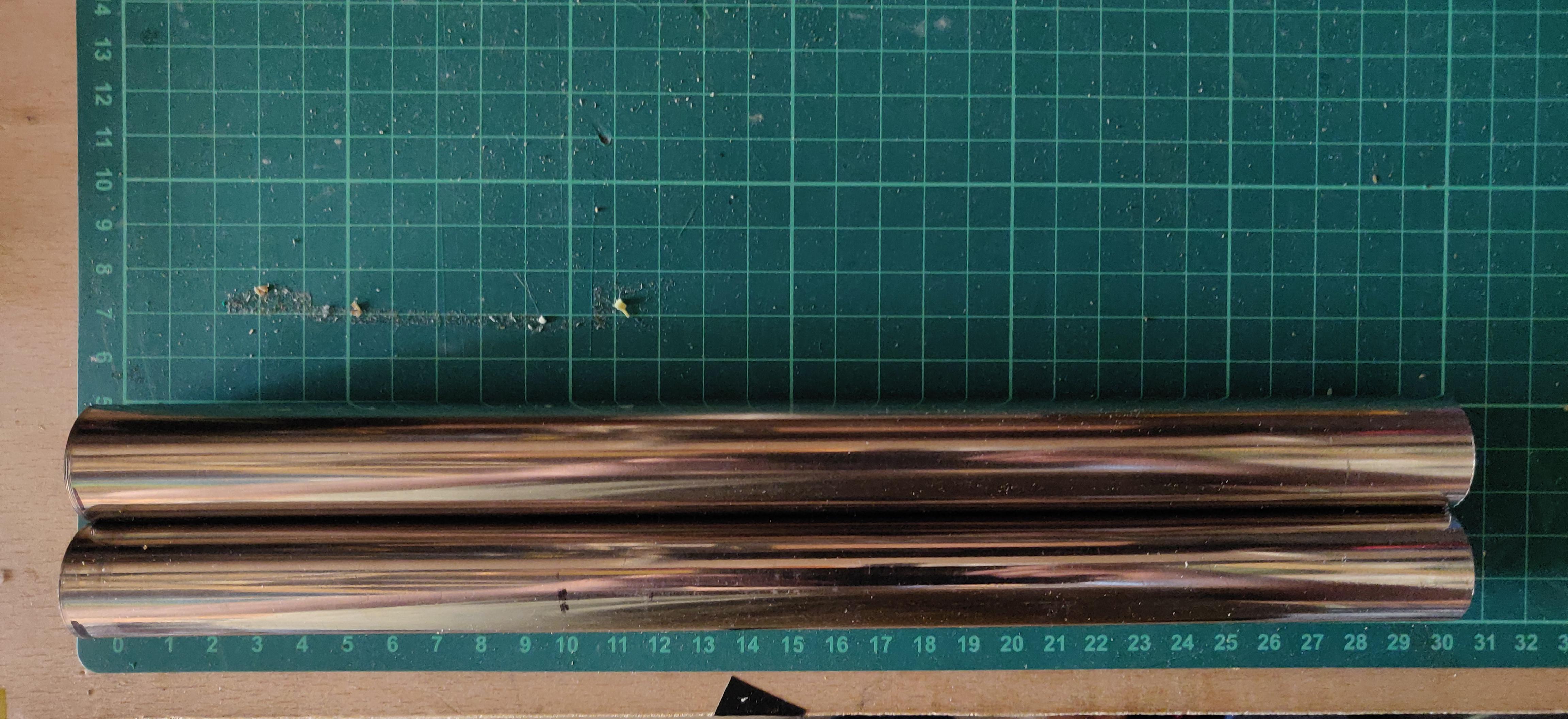 I have these 2 off cuts of stainless steel 25mm tubing about 295mm in length, what would you do