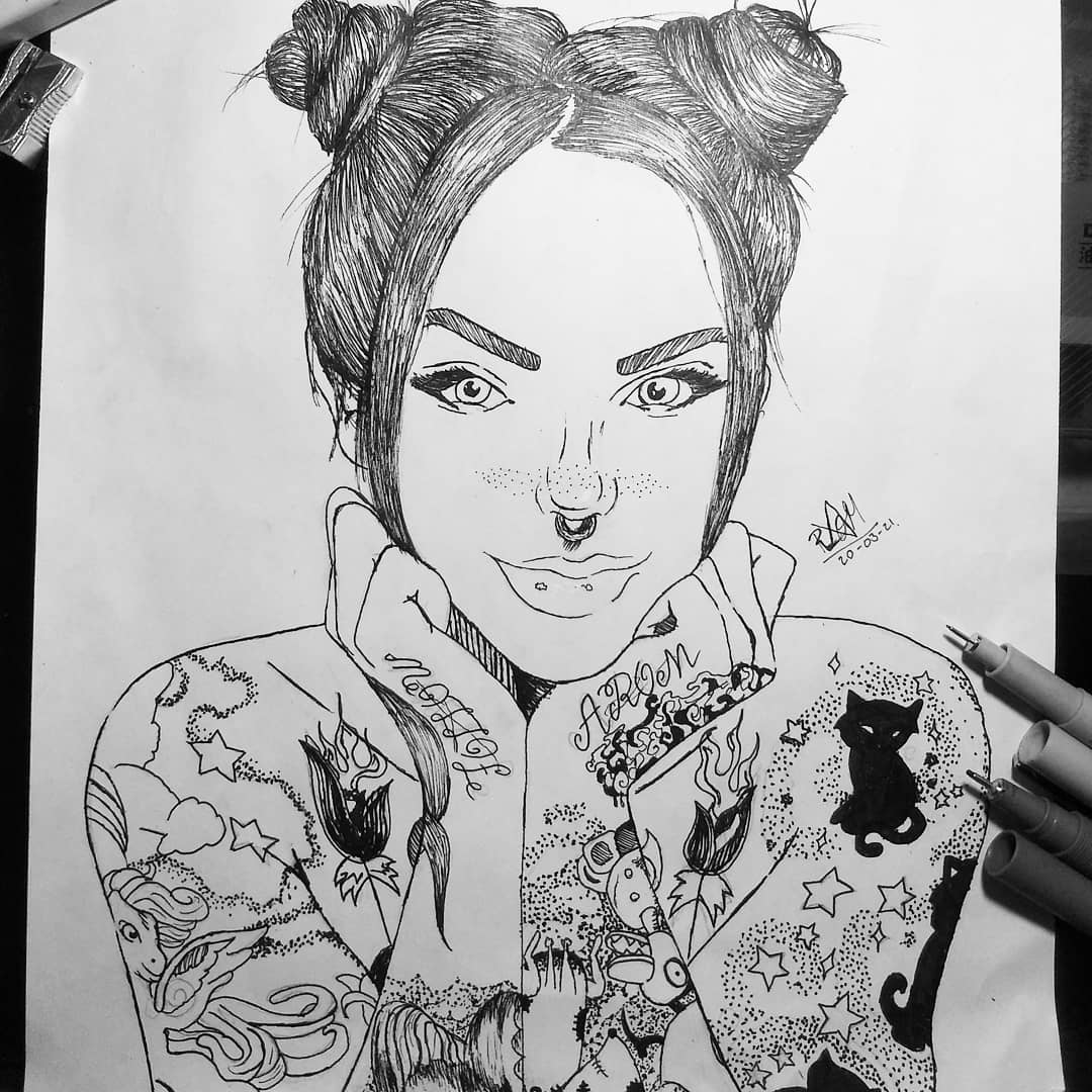 I just made a drawing of the beautiful riae. please like it on my ...