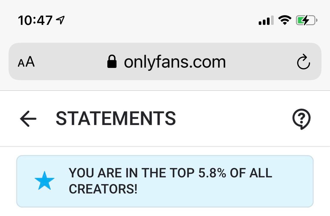 You Are In The Top Of All Creators Onlyfans