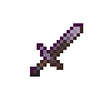 I made the Netherite sword in Pixel Art!
