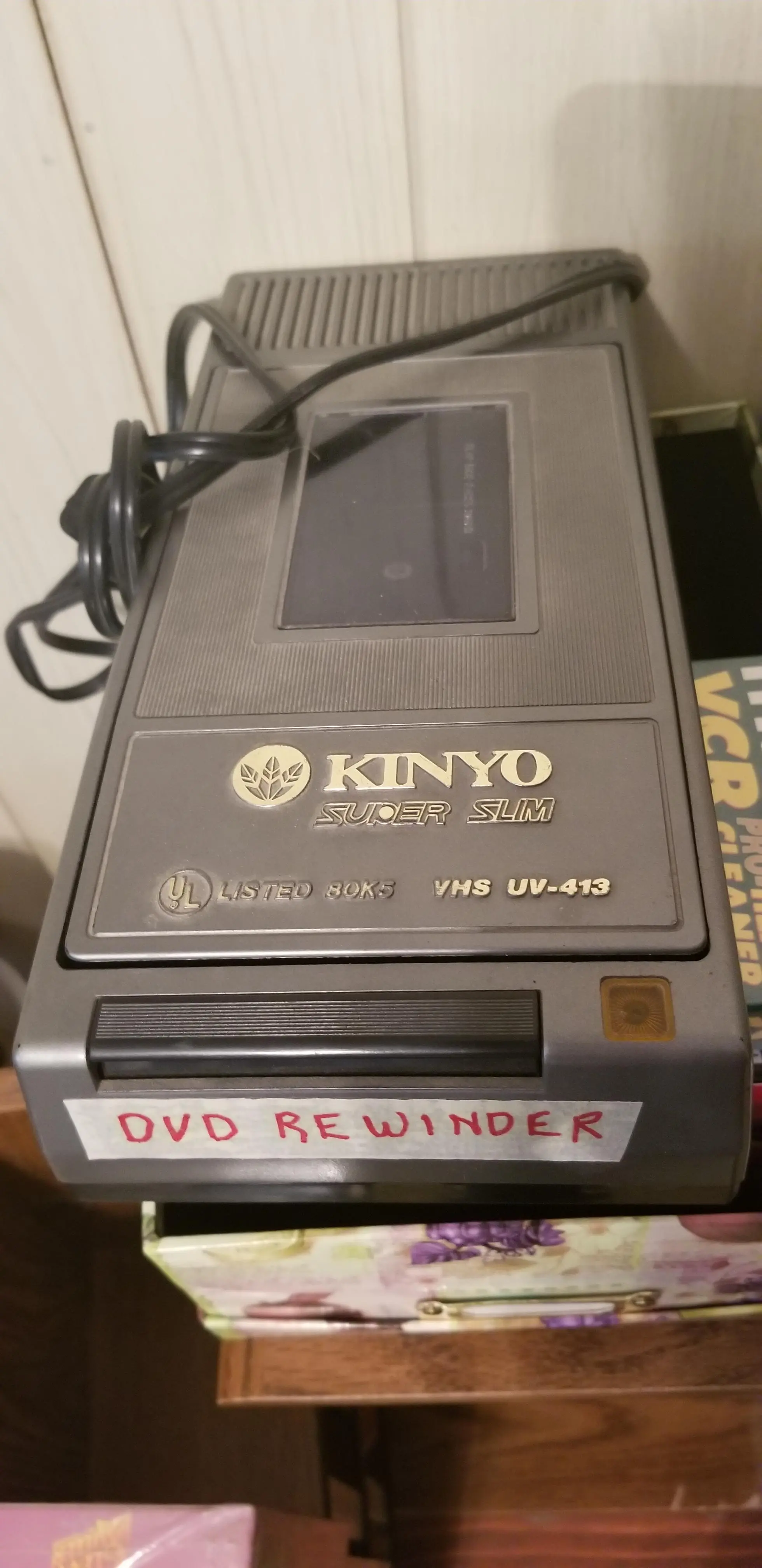 I'll see your VHS rewinder and raise you one DVD rewinder I saw at an ...