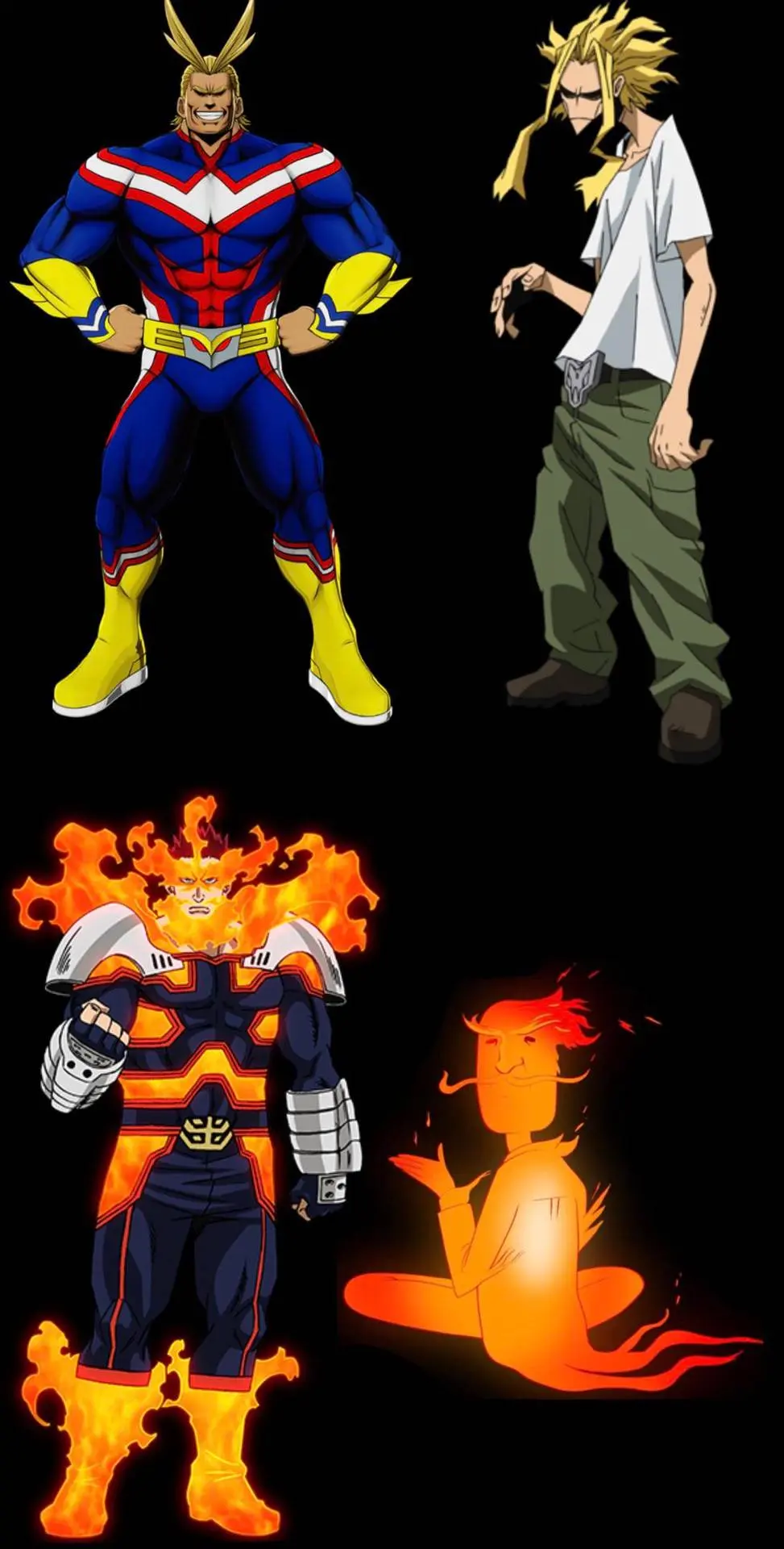 [Image] ah yes mha characters and there weakened forms | Scrolller