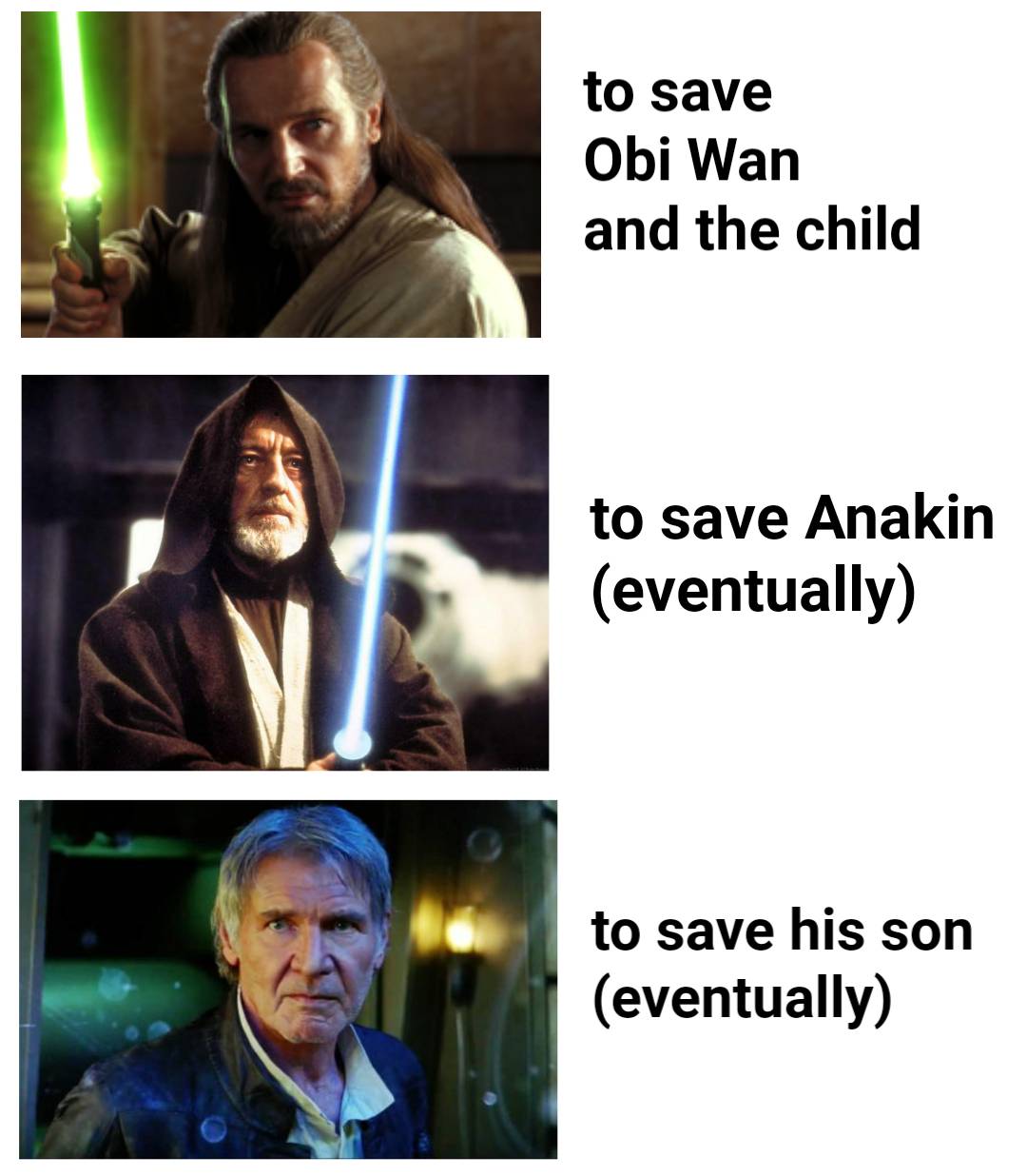 In the first of each trilogy someone s gotta go what if maul got