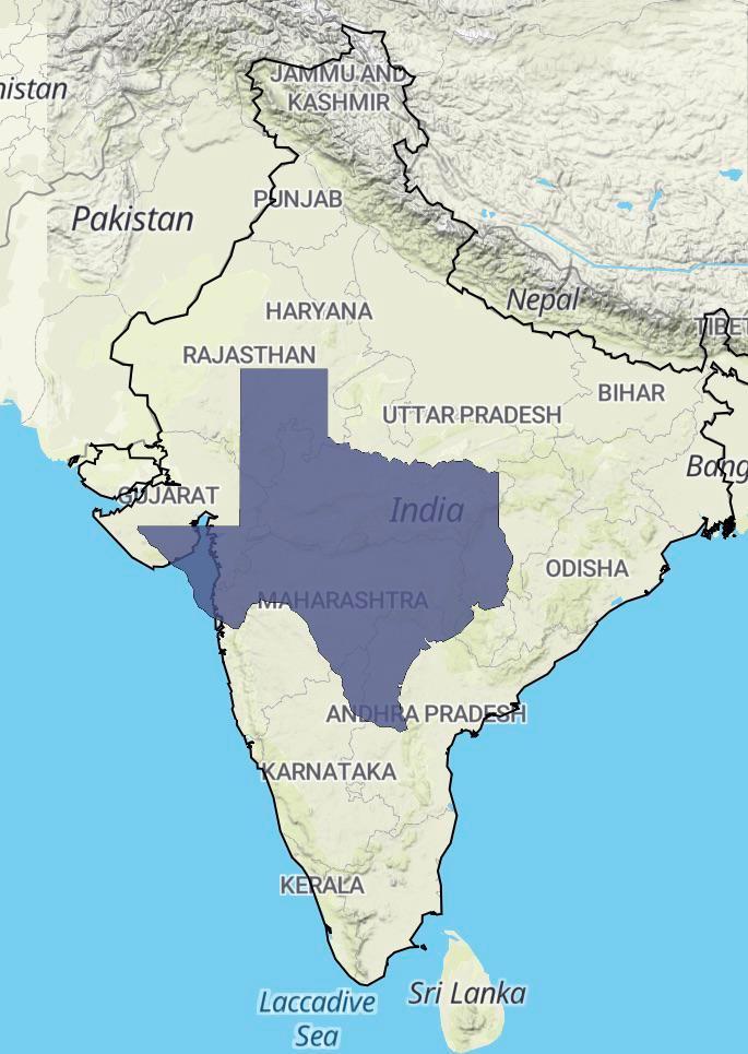 India compared to Texas | Scrolller