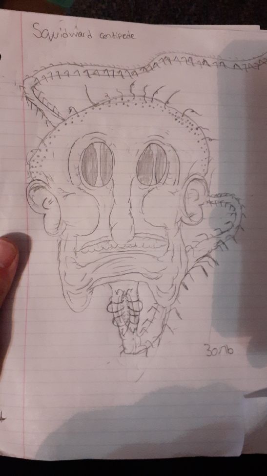 inspired drawing from meatcanyon, squidward Scrolller