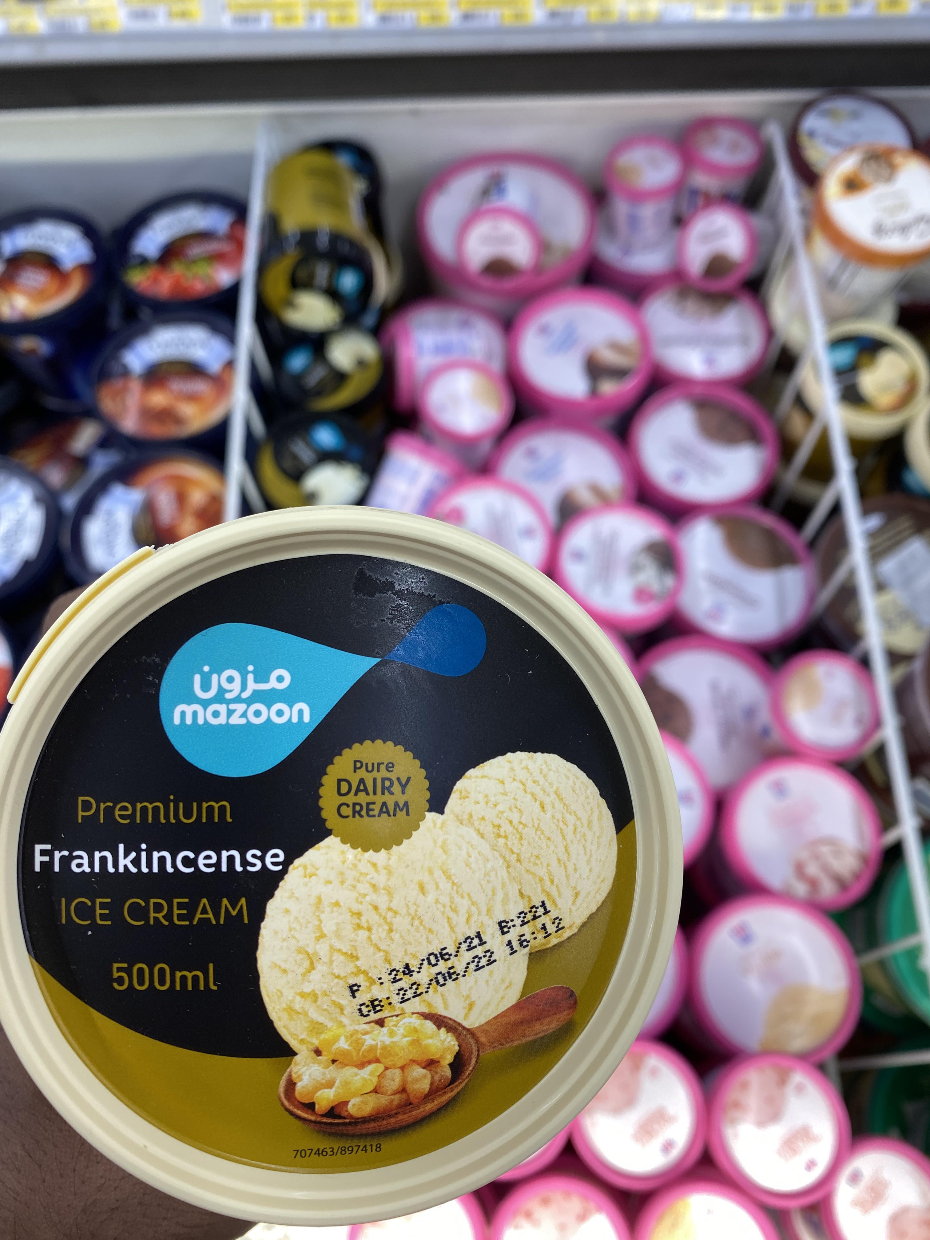 Is it just a middle eastern thing to eat frankincense flavored ice
