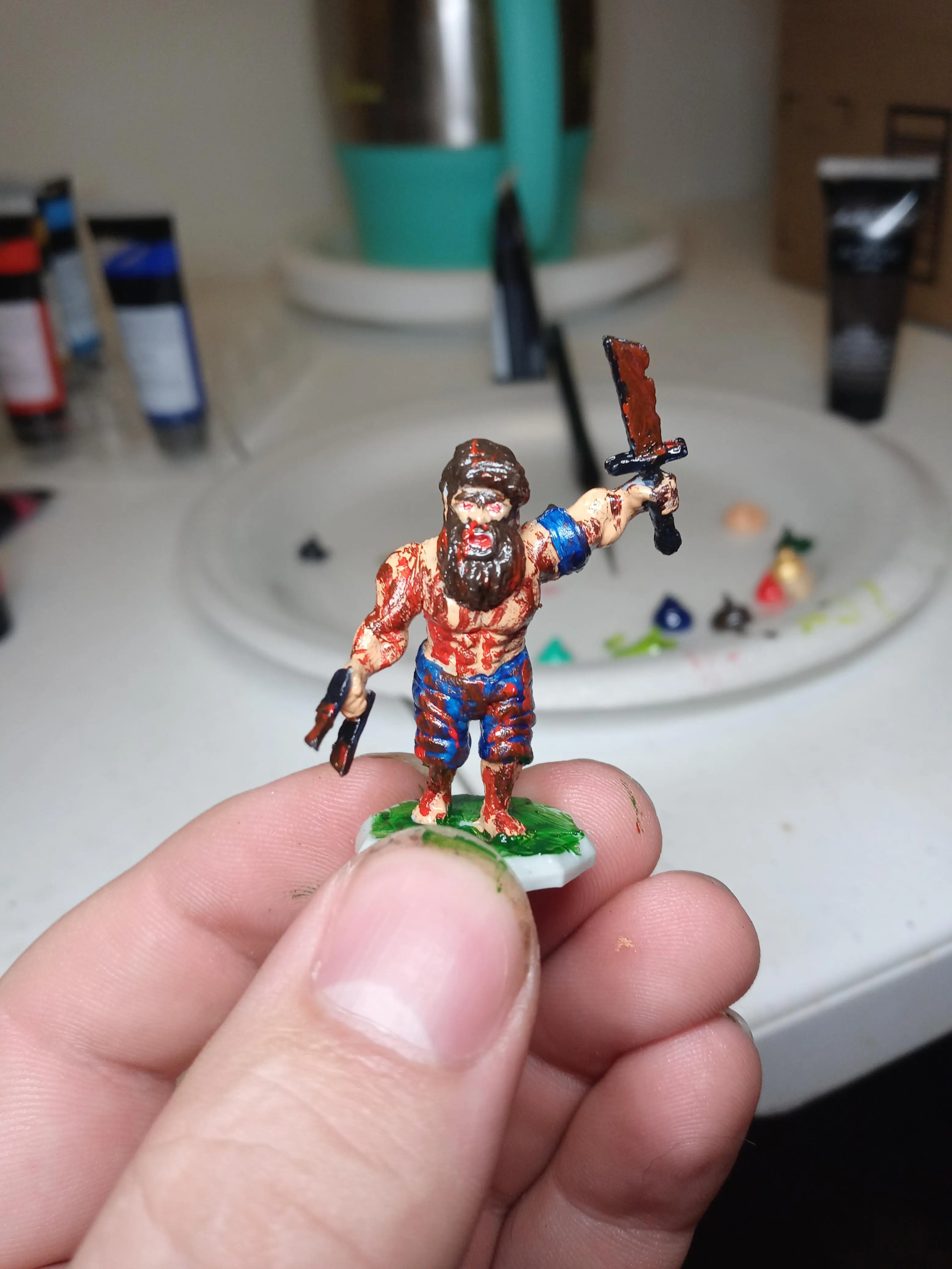 Dnd Blood Rage I've recently begun painting my own minifigures for my homebrew dnd ...
