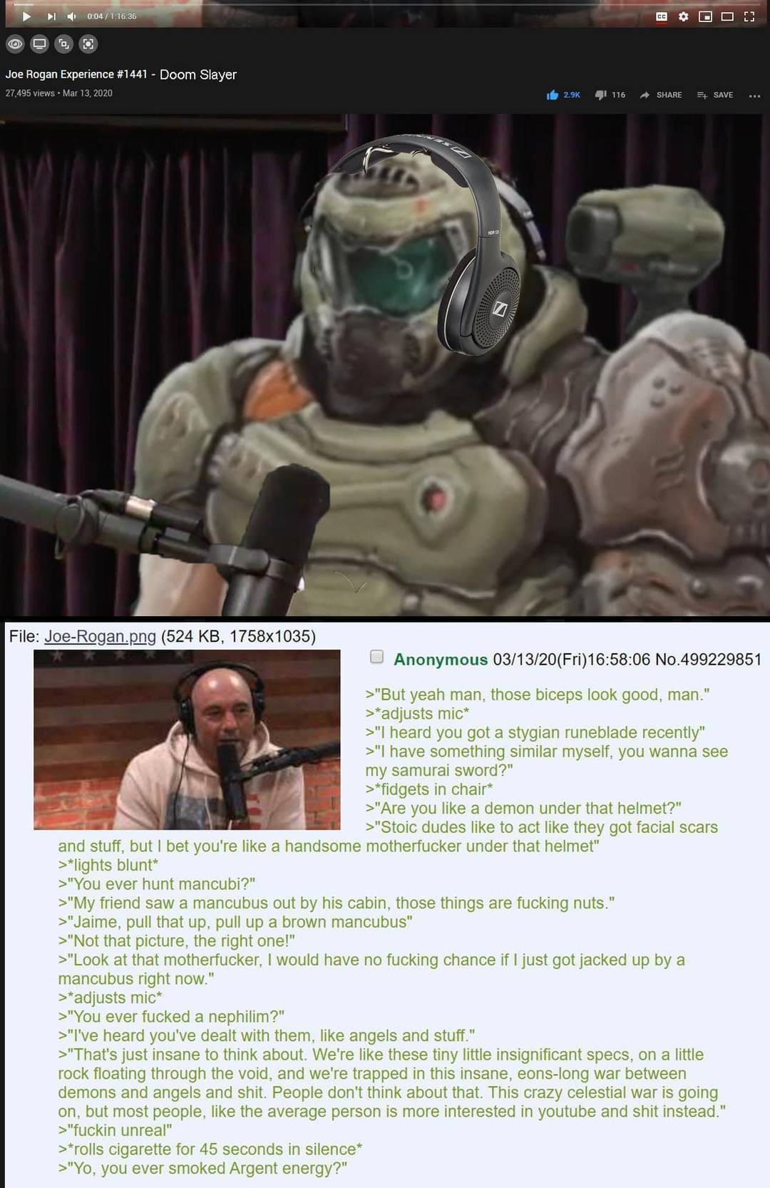 Joe Rogan interviewing Doom Slayer | Scrolller