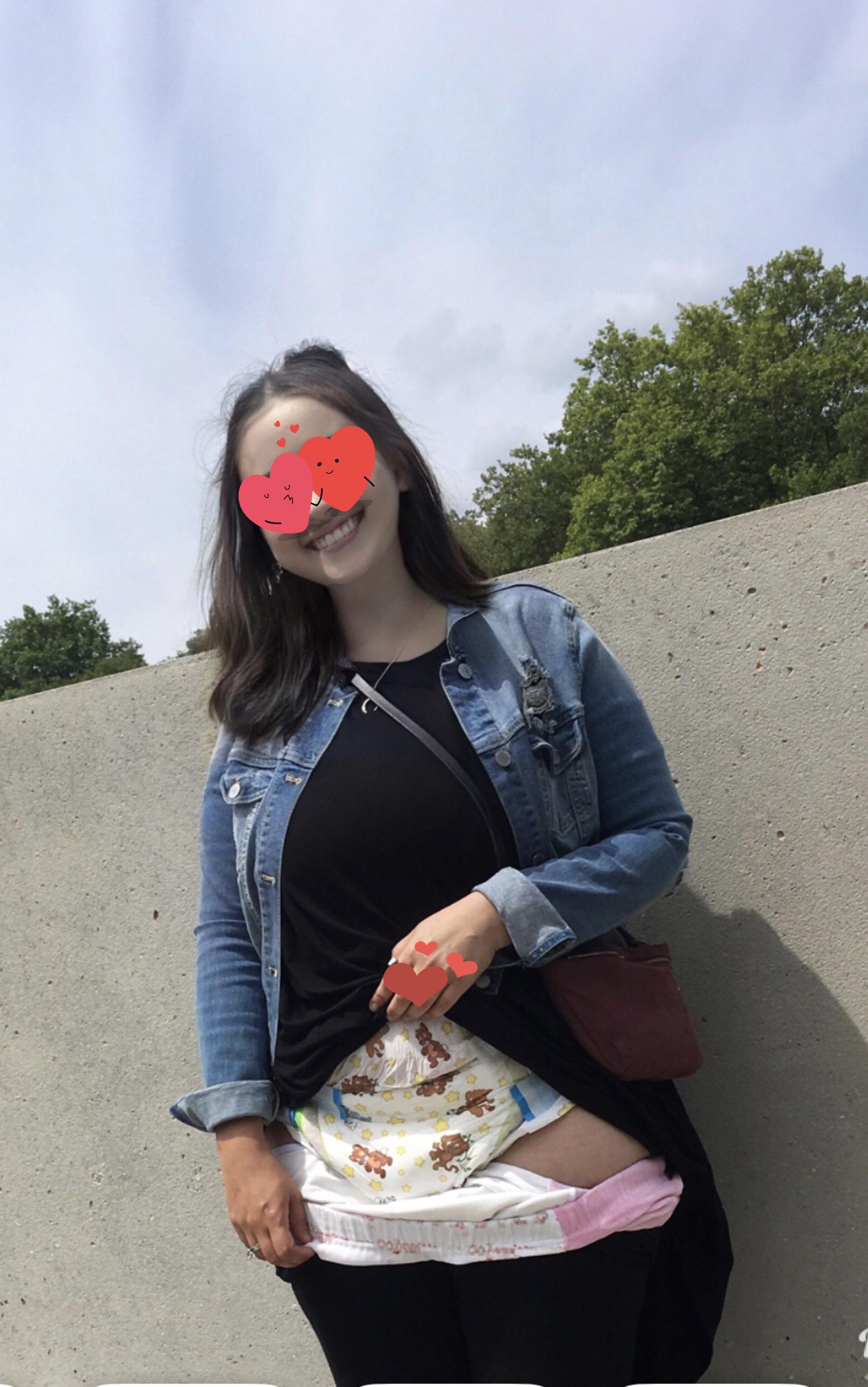 Last holidays in France. 14 days diapered, 14 days just babys. I love to change my little one in