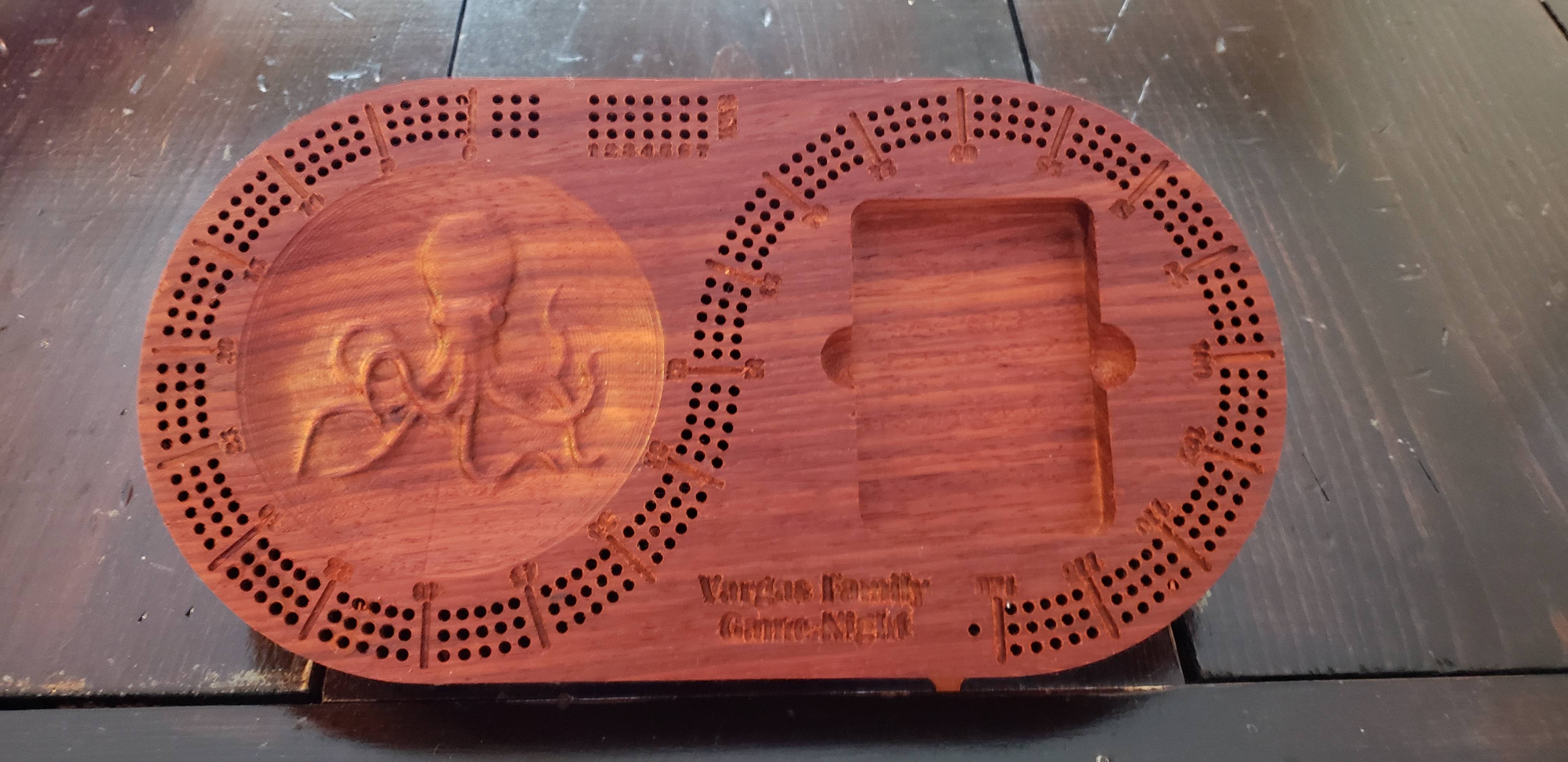 Latest build Cribbage board Scrolller