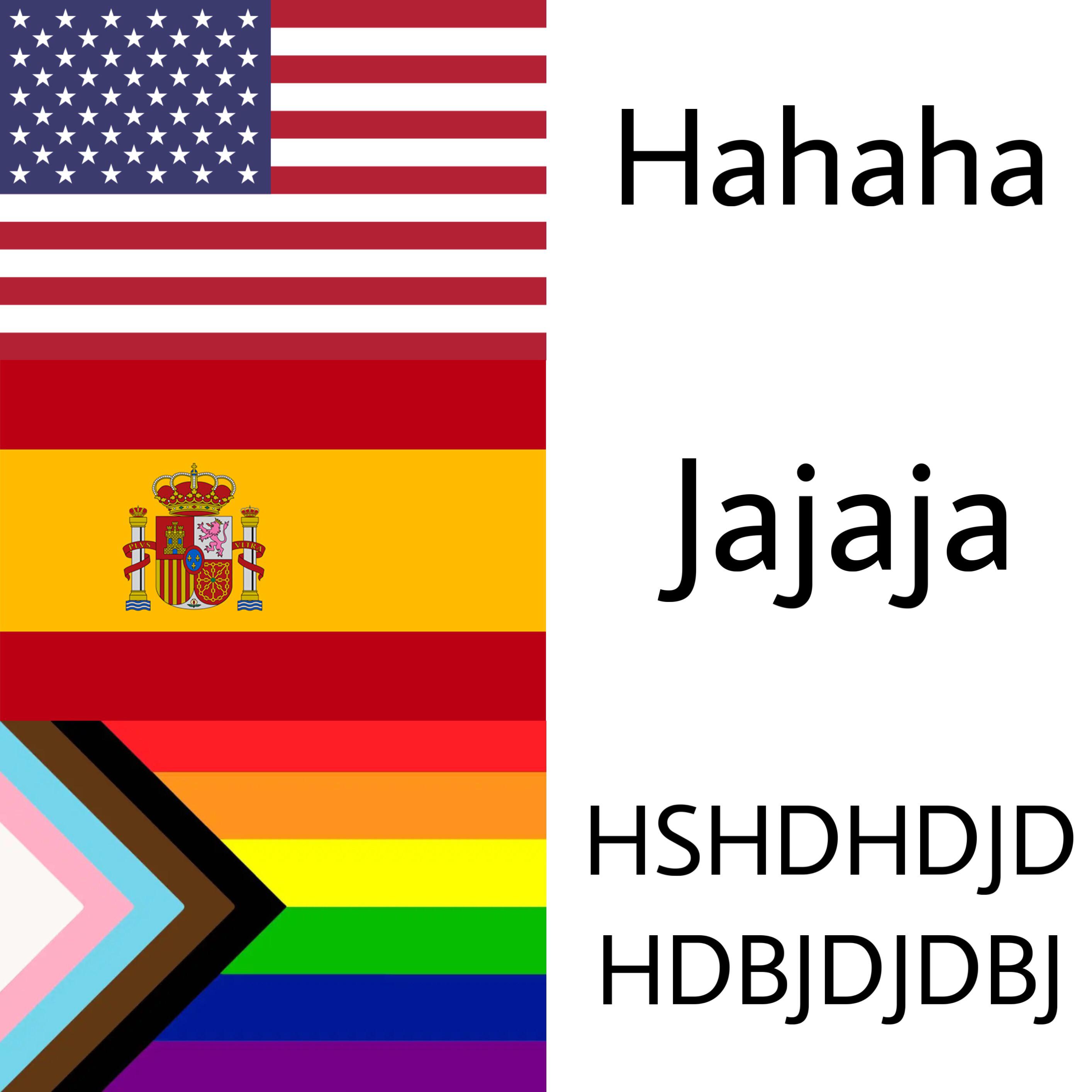 Laughing in different languages Scrolller