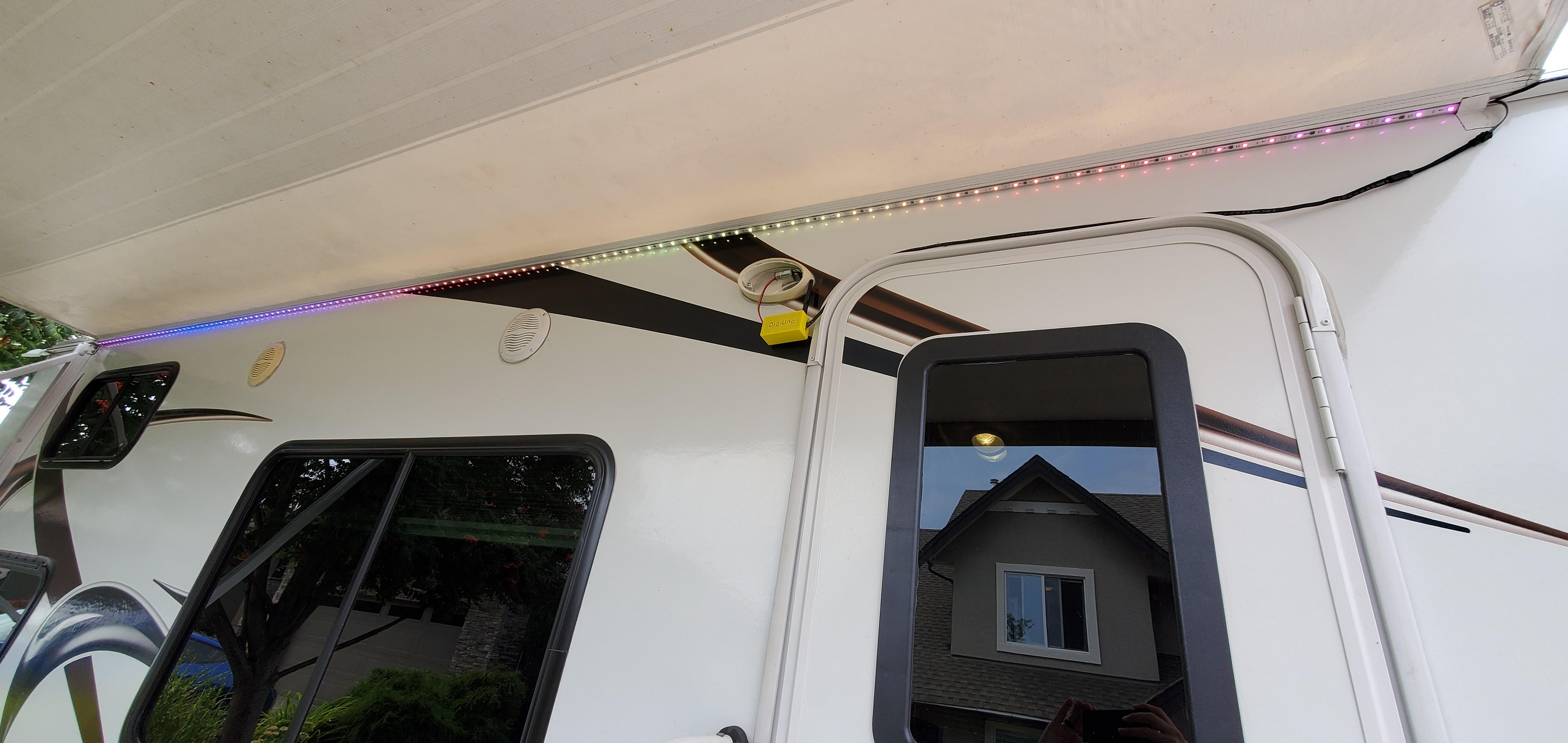 LED Strip on Travel Trailer Scrolller