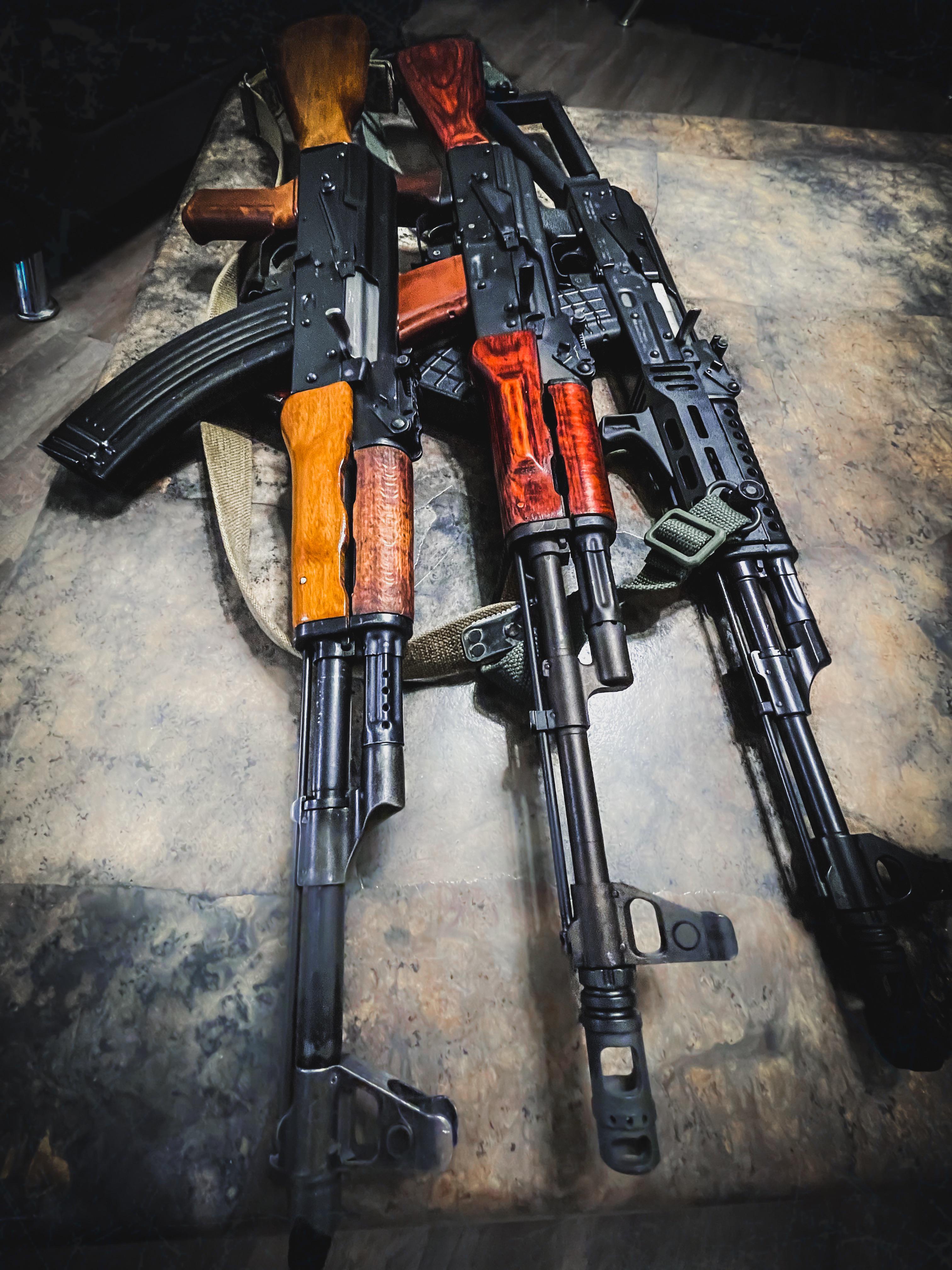 Left to right Norinco, Arsenal, Zastava. Scrolller