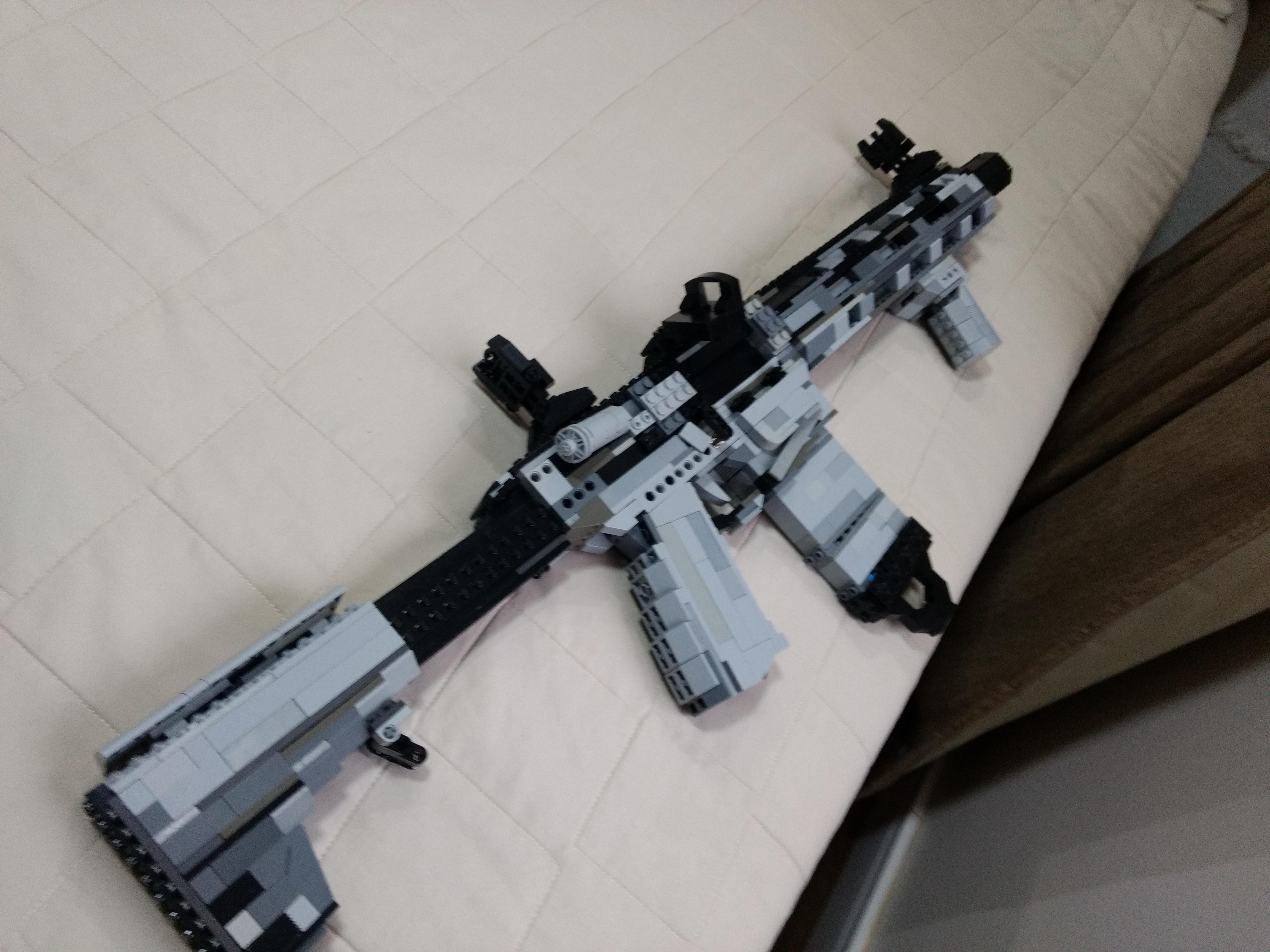 Lego Hk416 With Working Trigger Magazinemagazine Releaseboltand