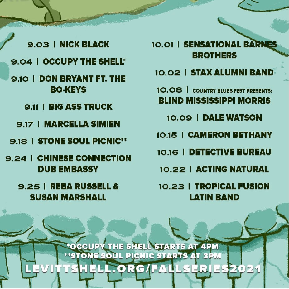 Levitt Shell fall lineup announced Scrolller