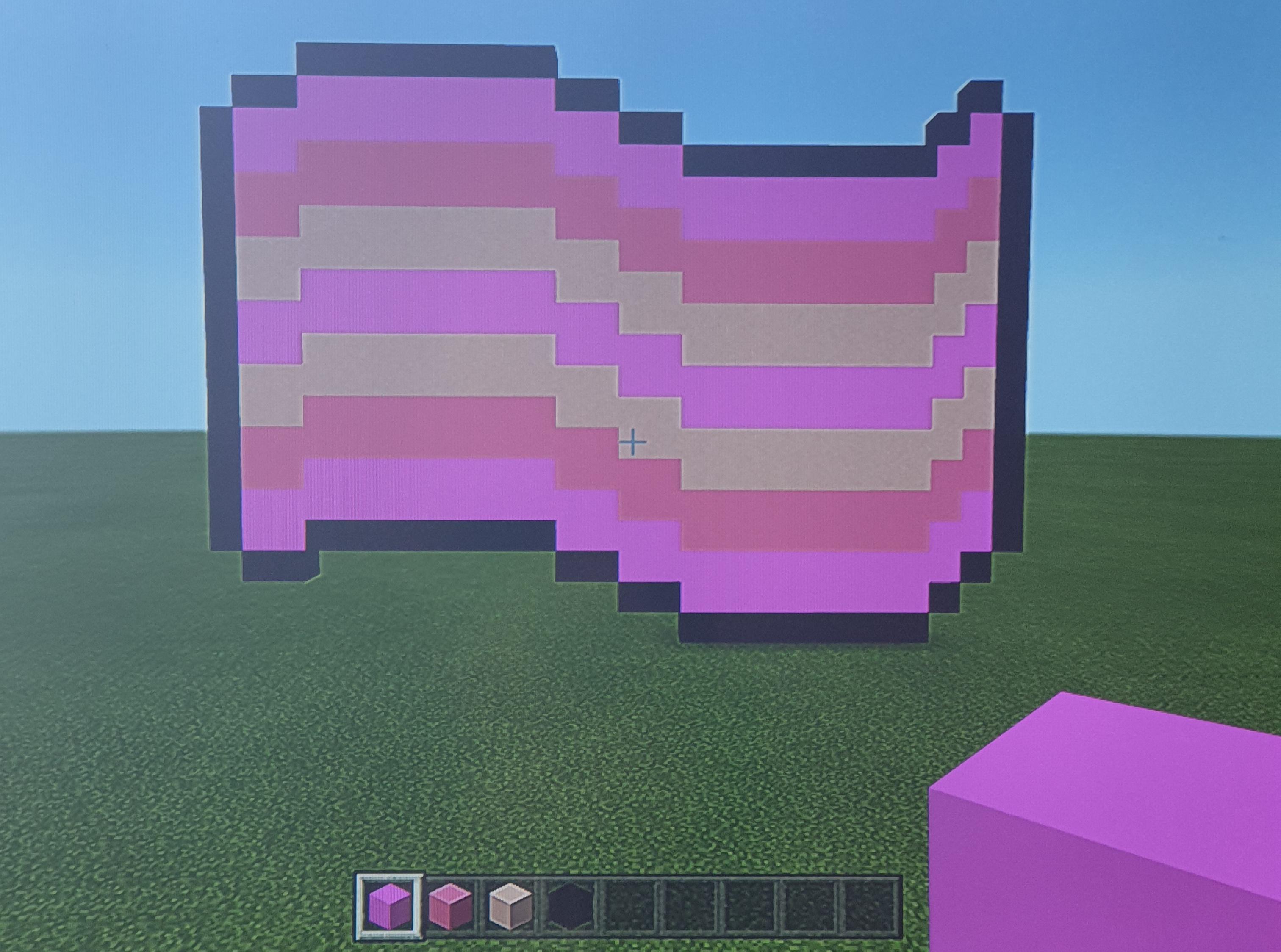 Made another pixel art on minecraft this was based on an image that