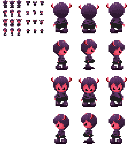 Made some FC Demon sprites in the normal game's art style | Scrolller