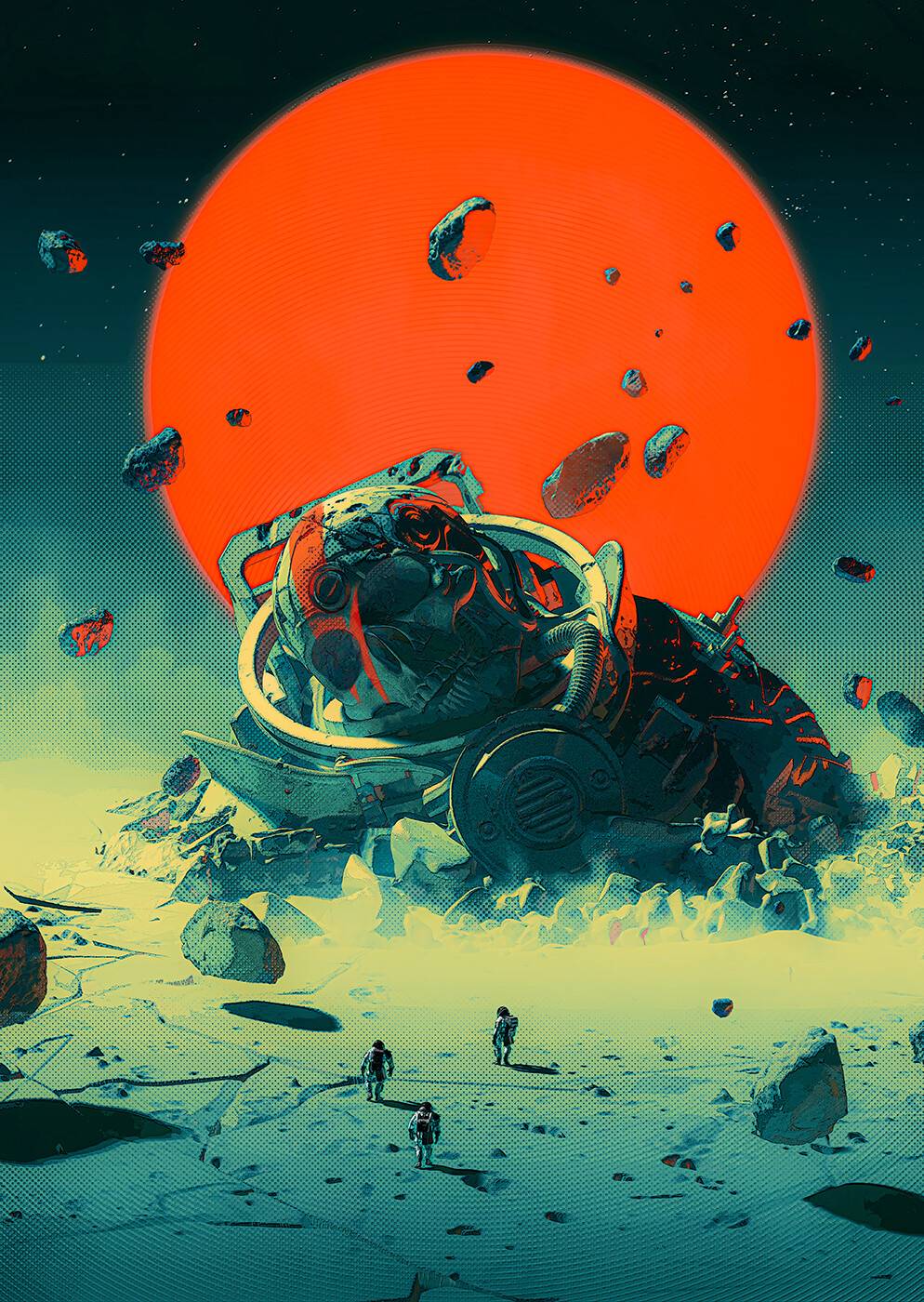 Major Tom, Pascal Blanché, digital, 2021, [994 x 1400] | Scrolller