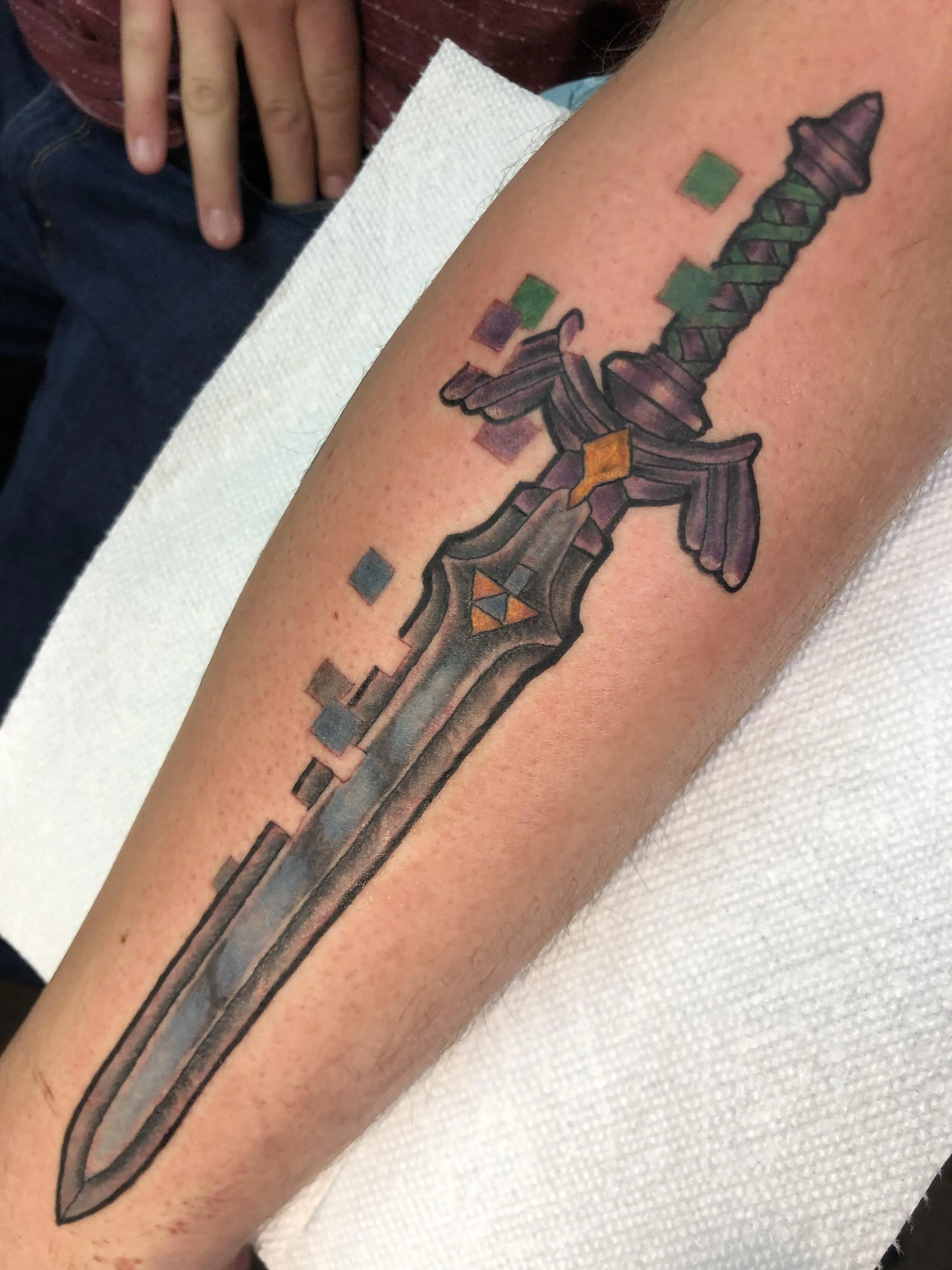 Oregon Sword Master sword by Pete Losch at mr tattoo in Oregon | Scrolller